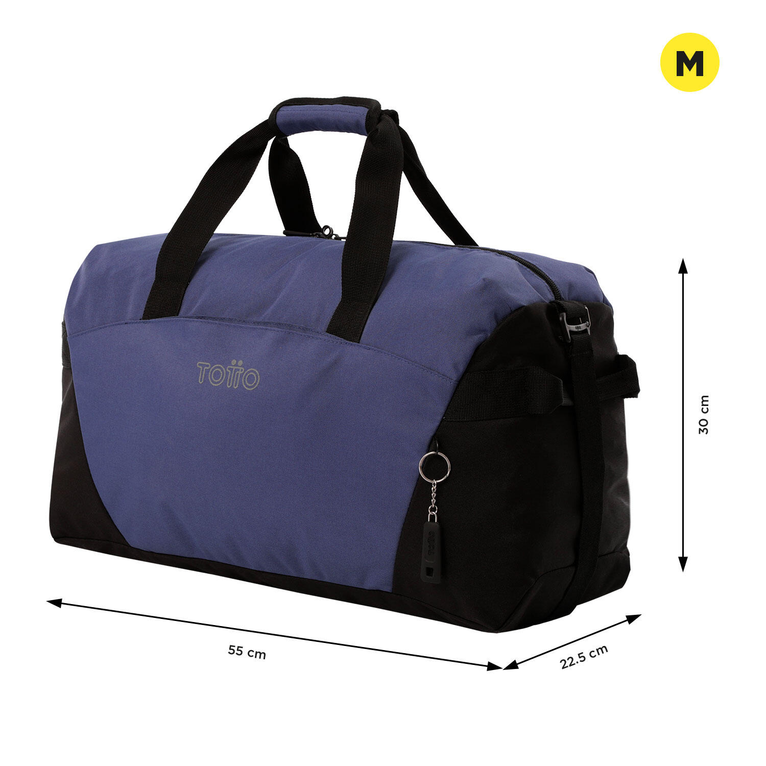 Totto Bolsa deporte Active Pro M Skipper Blue Poliéster reciclado 55 x30 x22.5 4/5