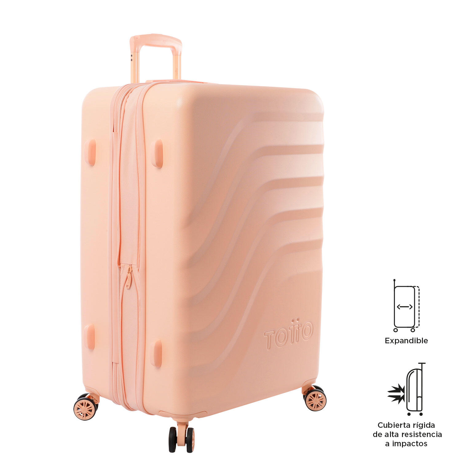 Totto Maleta grande Bazy+ Expandible Bellini Policarbonato 50 x 79 x 30.5 cm 4/5