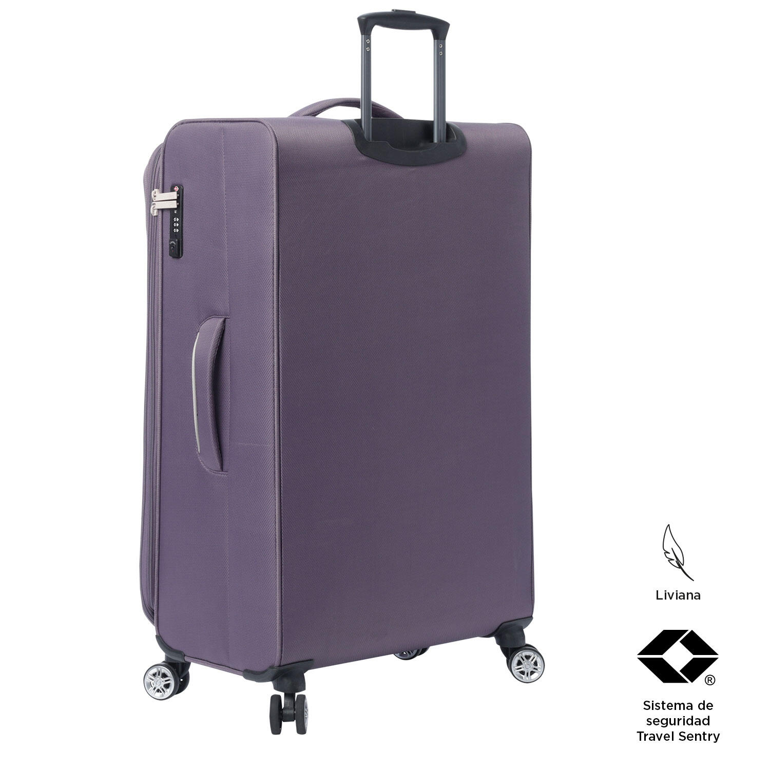 Totto Maleta grande Liviana Montana Grape Poliéster 46 x 78 x 29 cm 4/5