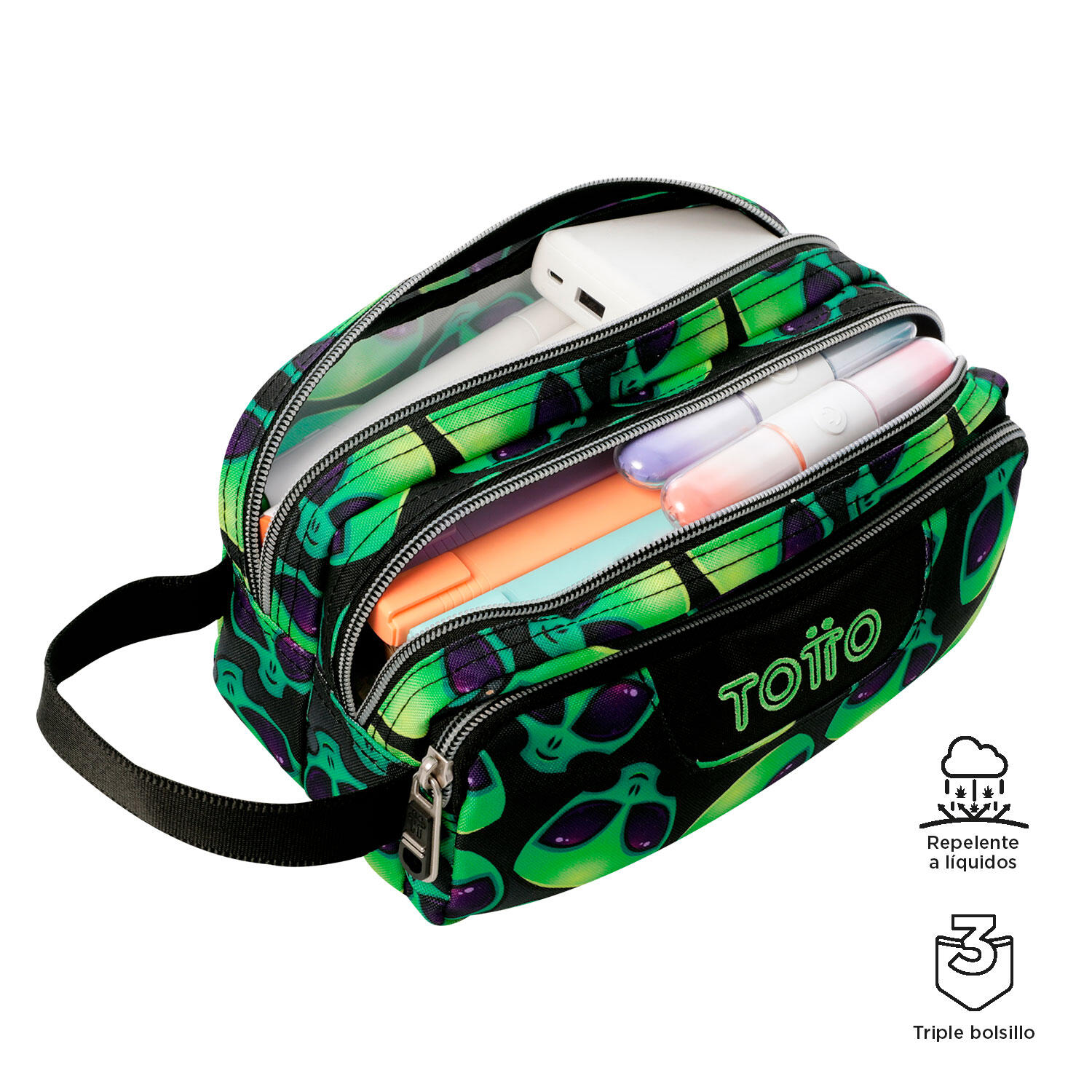 Totto Estuche escolar Agapec Ali Poliéster reciclado 23 x 11.5 x 10.5 cm 3/4