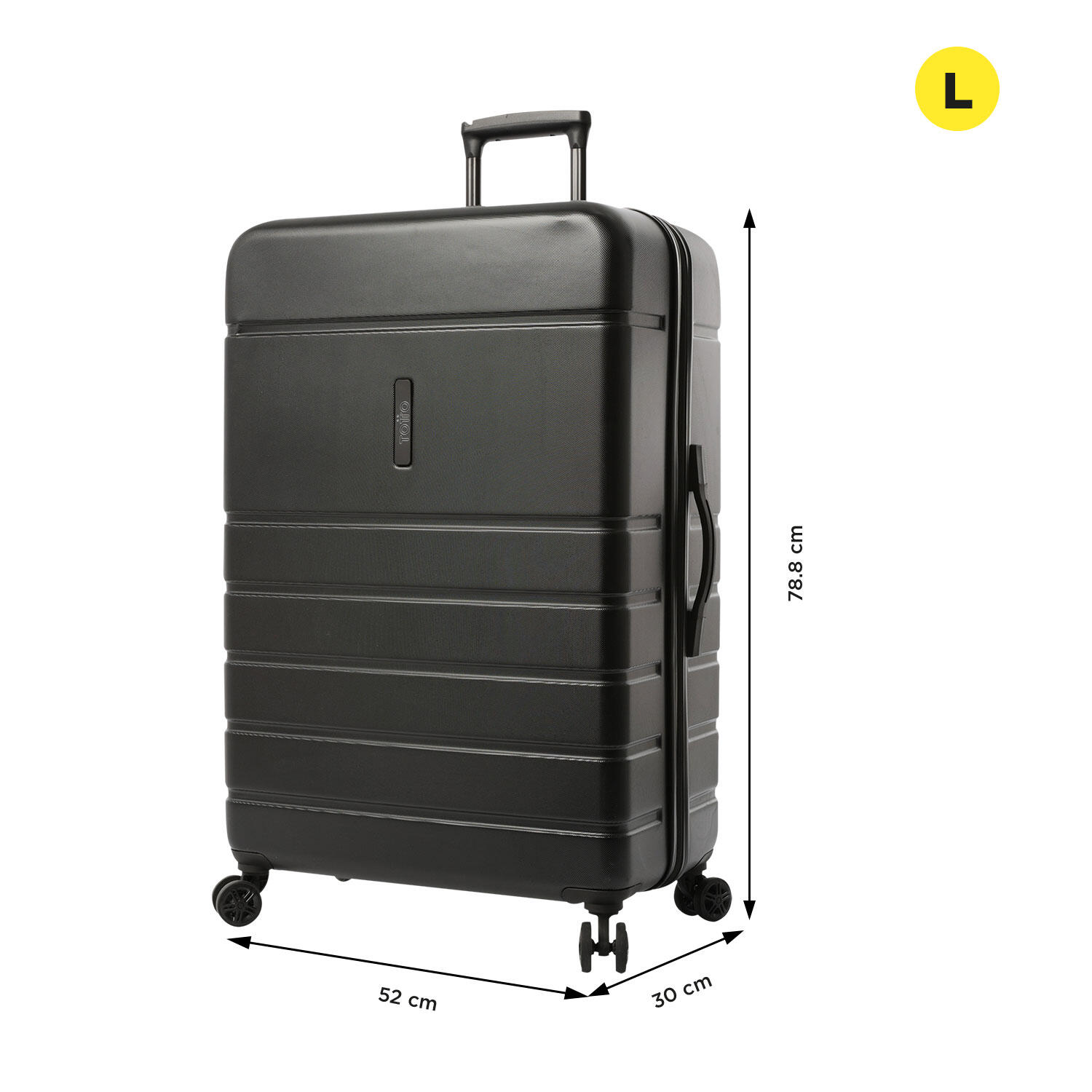 Totto Maleta grande Prop L Negro Poliéster 52 x 78.8 x 30 cm 3/5