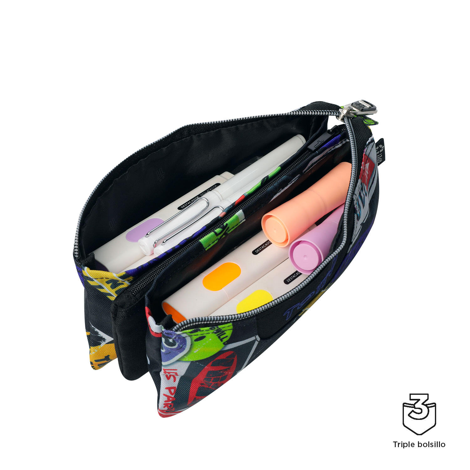 Totto Estuche escolar Tablero Sticky Poliéster reciclado 22 x 11 x 3.5 cm 3/4