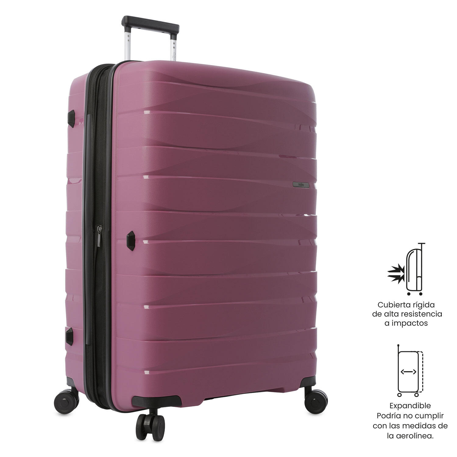 Totto Maleta grande Glide Rosa Polipropileno 52.5 x76.6 x 32.6 cm 5/5