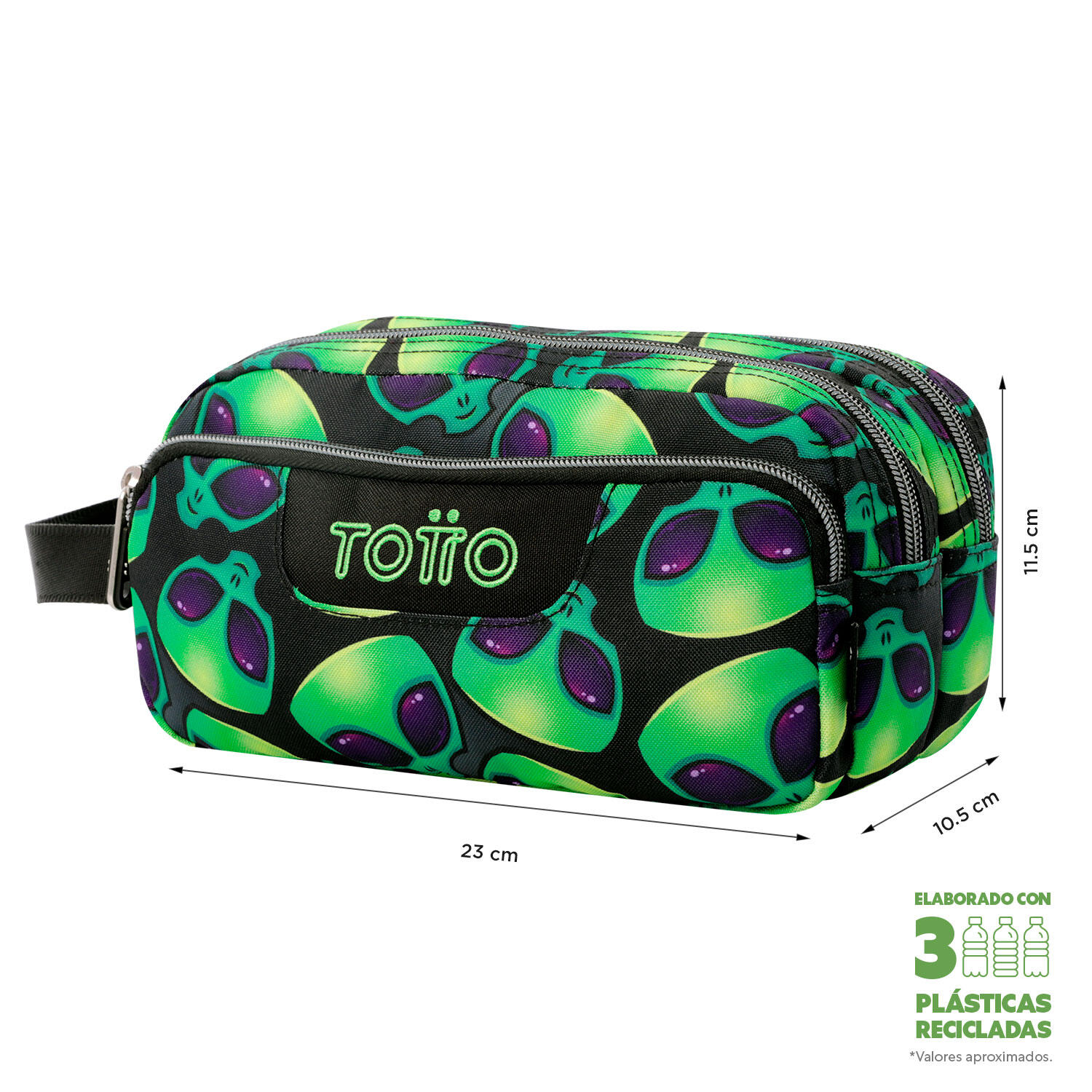 Totto Estuche escolar Agapec Ali Poliéster reciclado 23 x 11.5 x 10.5 cm 2/4
