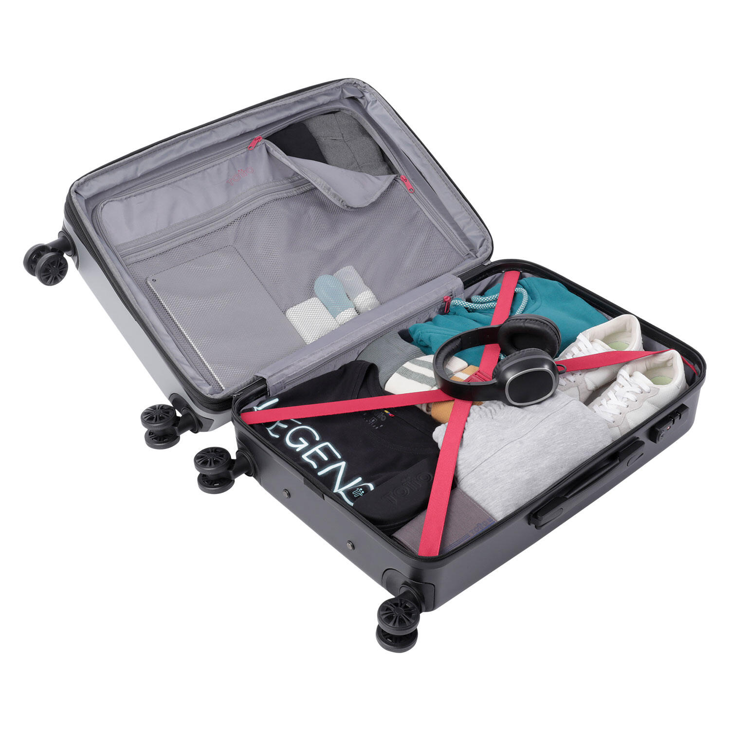 Totto Maleta mediana Bazy+ Expandible Alloy Policarbonato 43.5 x 69 x 26 cm 4/5