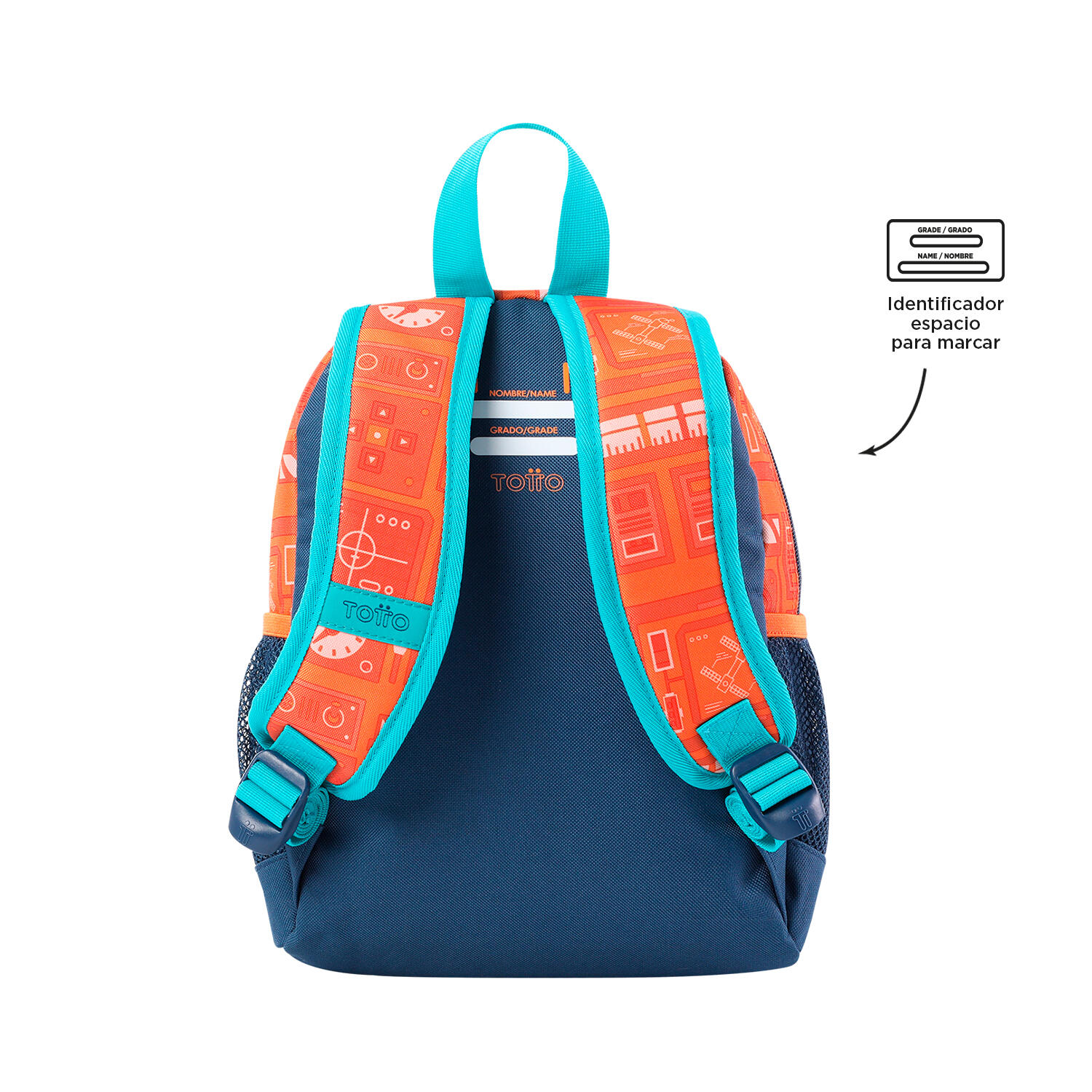 Totto Mochila escolar Cohety Cohetes Poliéster 23 x 31.5 x 10 cm 3/5