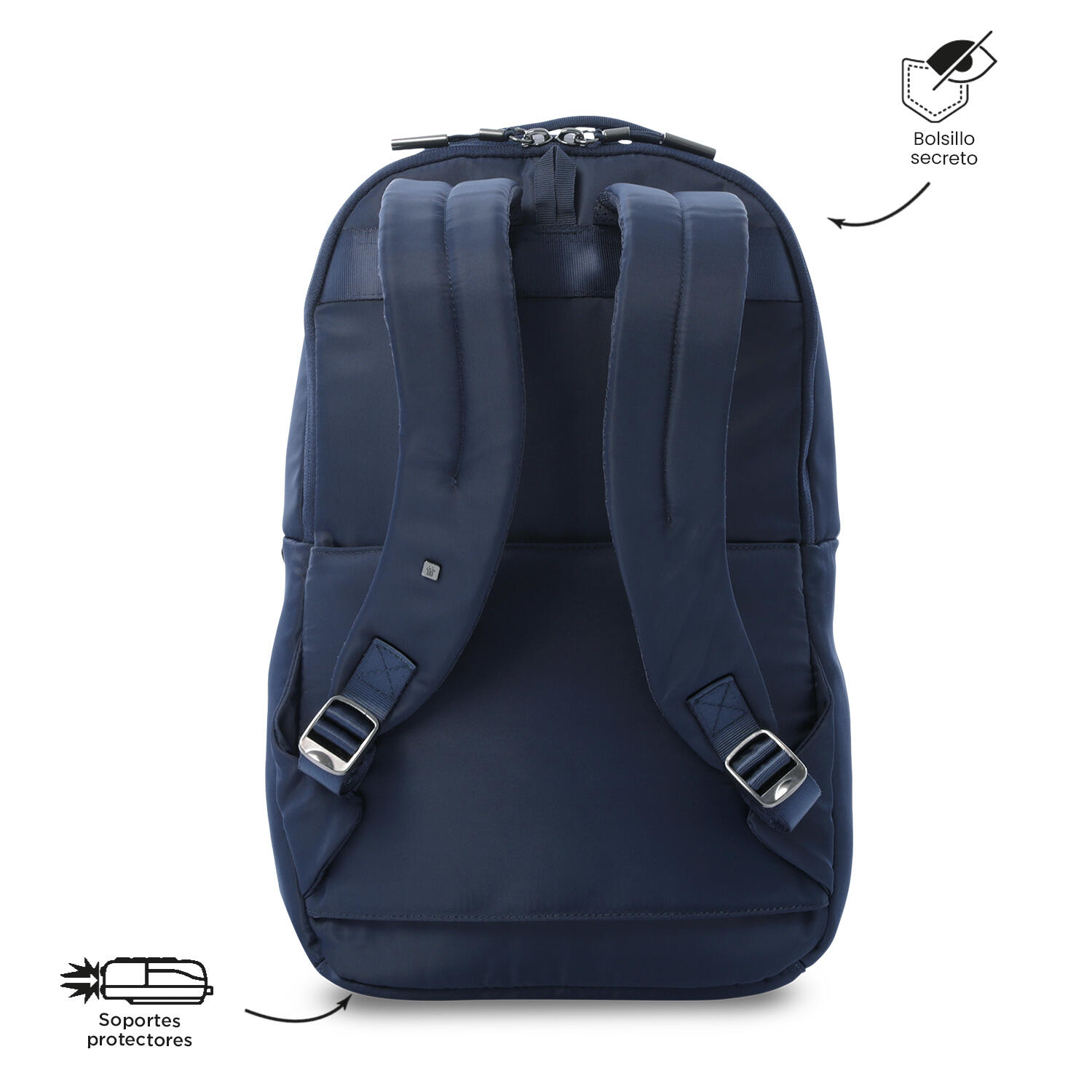 Totto Mochila ejecutiva Roxanne Azul Poliéster 29 x43.5 x 12 cm 4/5