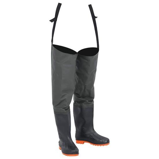 Bottes de pêche VidaXL taille 44 vert foncé.