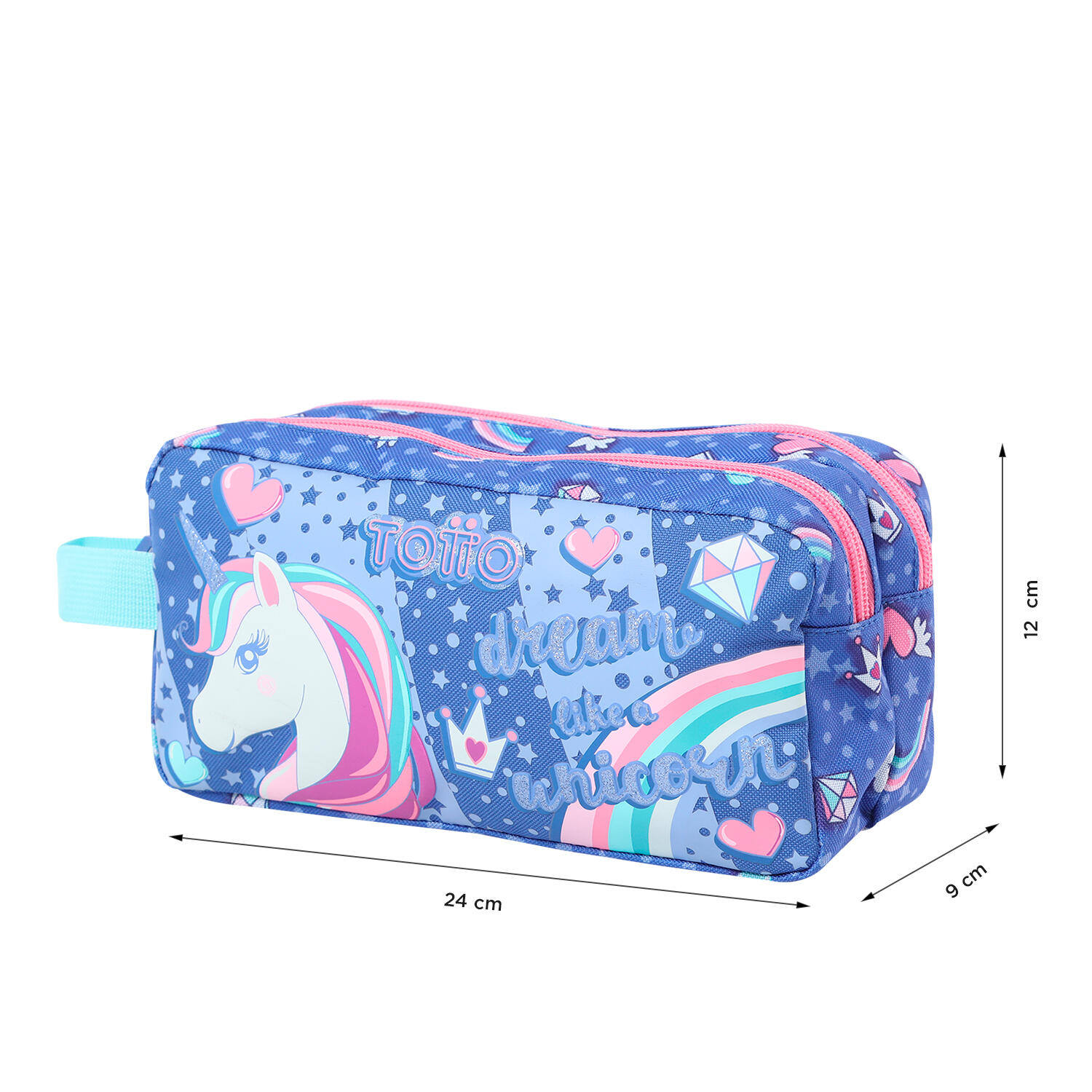 Totto Estuche infantil Uniwildy Morado Poliéster 24 x 12 x 9.5 cm 2/4