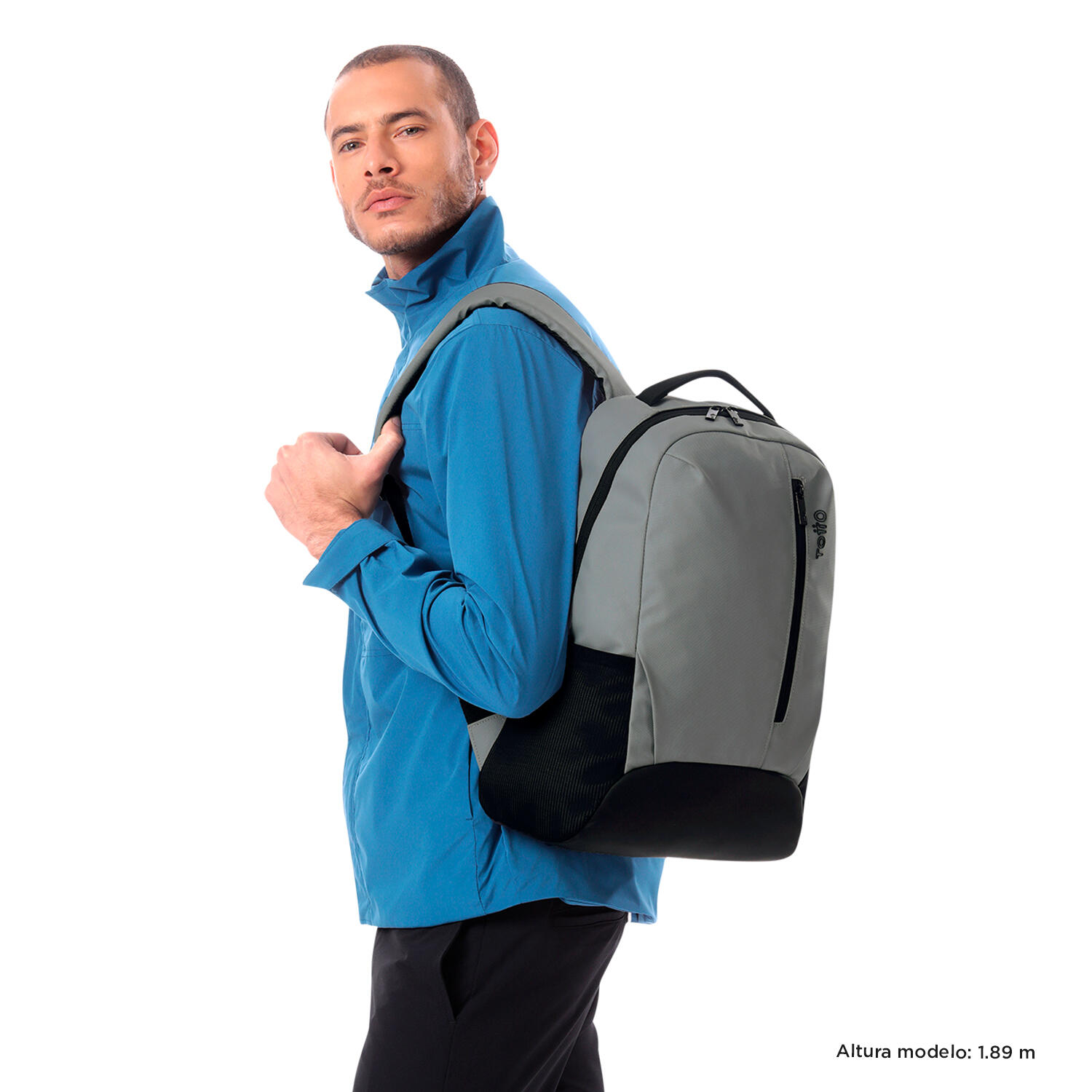 Totto Mochila urbana Detroit Gris Poliéster 33 x 45 x 13 cm 2/5