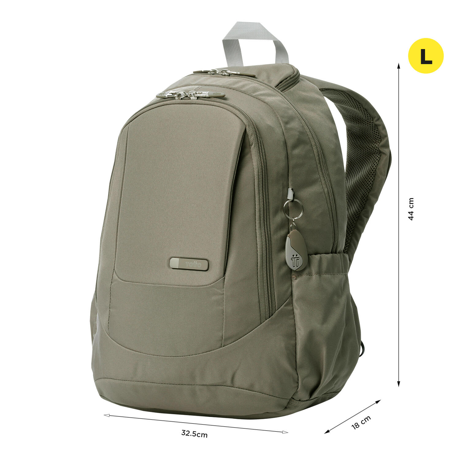 Totto Mochila urbana Goctal 2.0 Desert Taupe Poliéster 44 x 32.5 x 18 cm 2/5