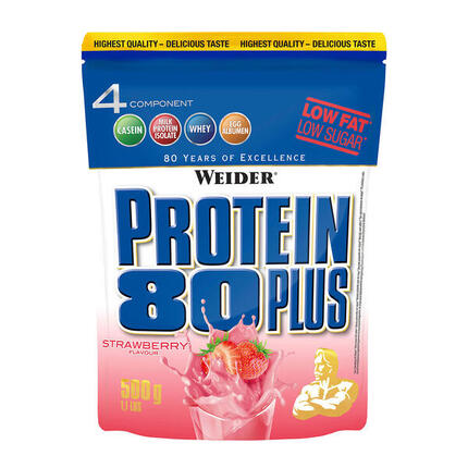 Weider Protein 80 Plus (500g) Strawberry - Eiweiße - Protein-Mischung