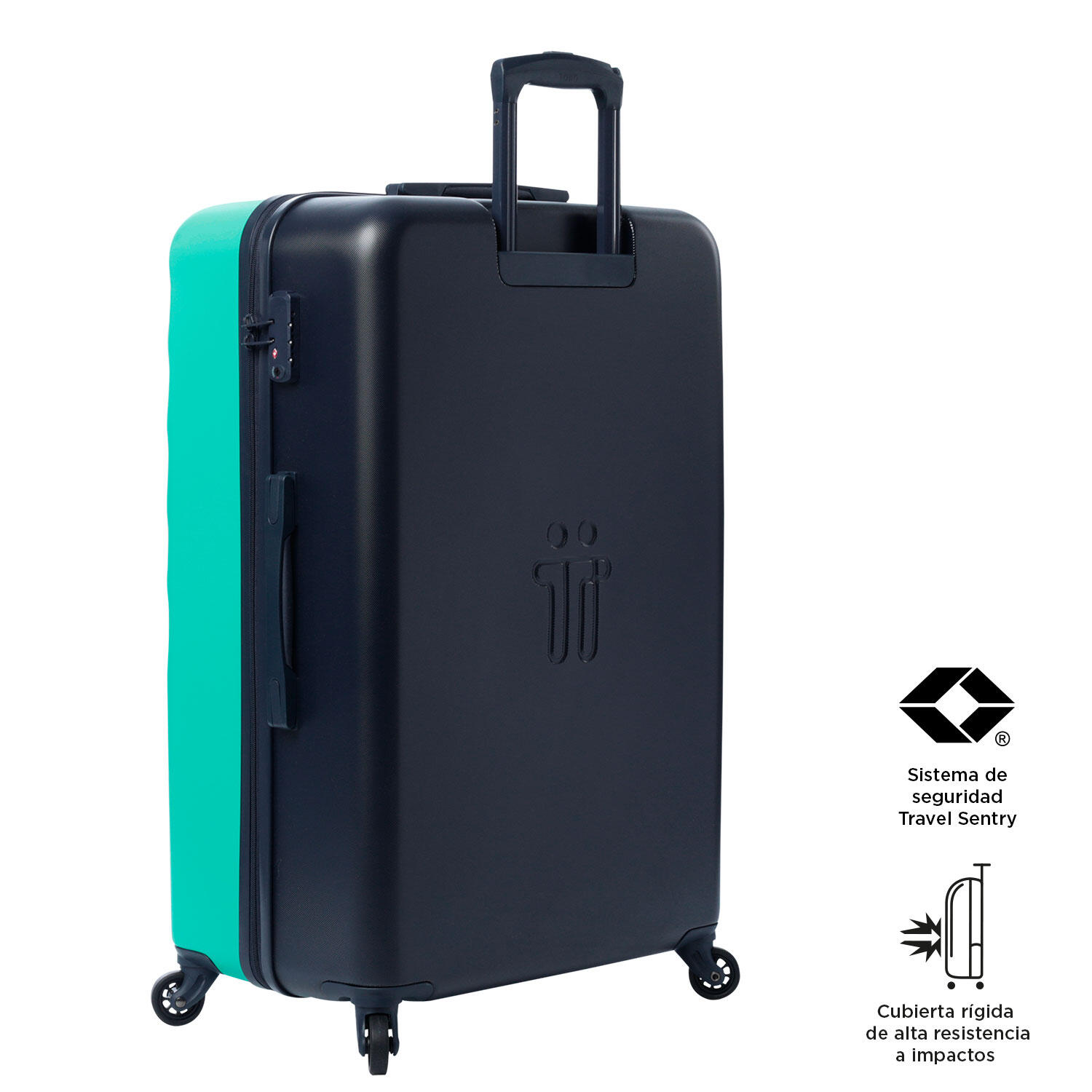 Totto Maleta grande Bazy Turquoise Policarbonato 51.8 x 78.8 x 30 cm 4/5