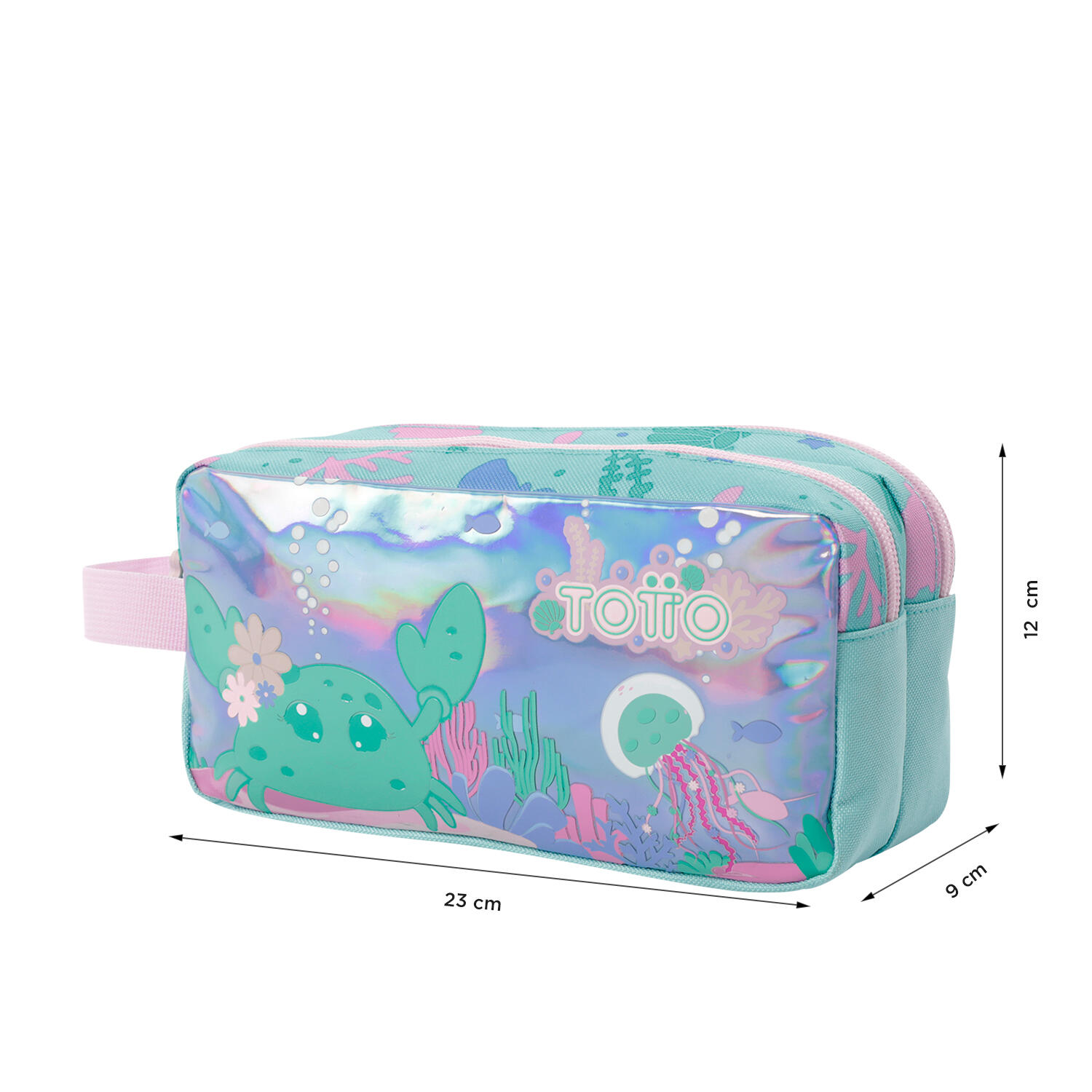 Totto Estuche infantil Reef Friends Azul Poliéster 23 x 12 x 9 cm 2/4