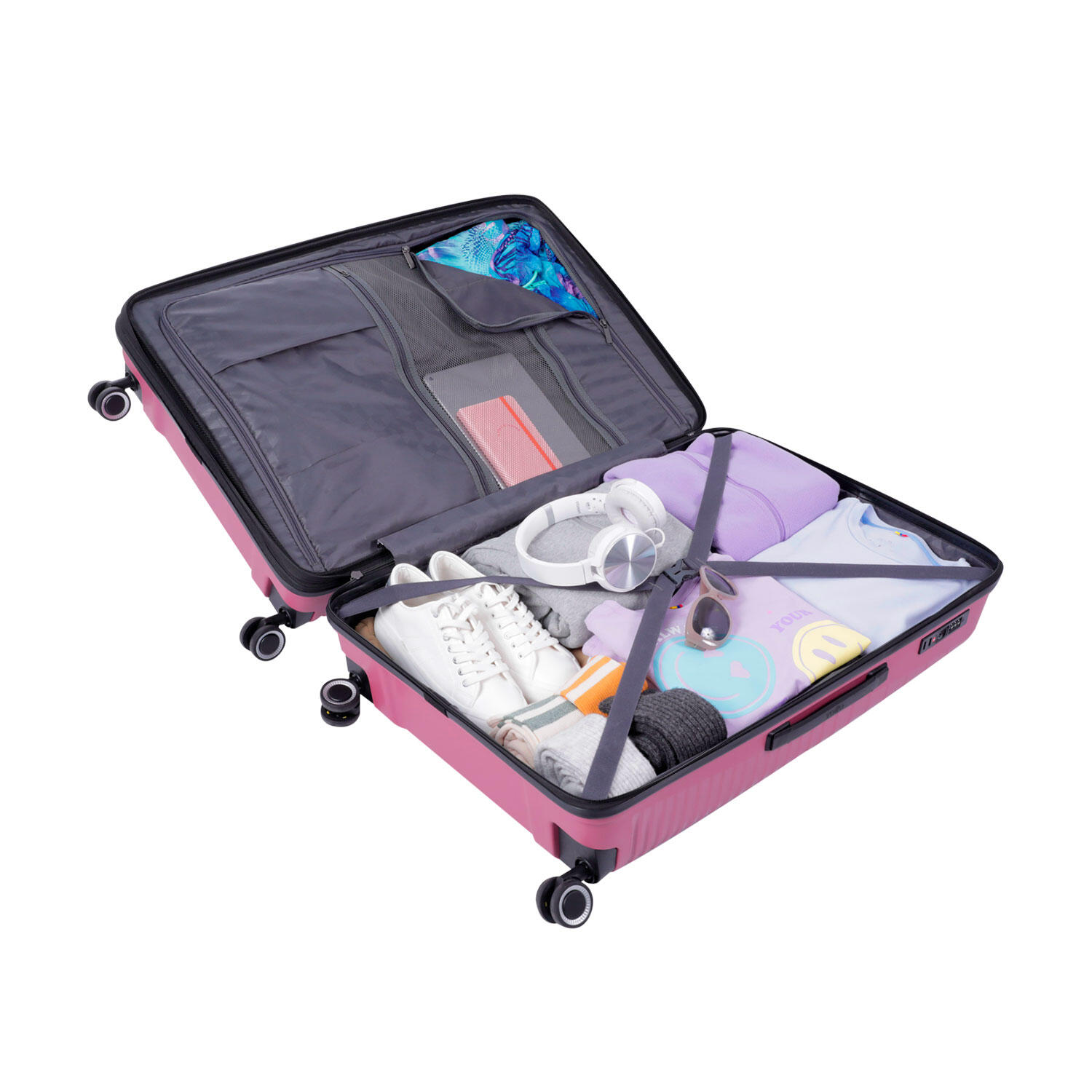 Totto Maleta grande Traveler Deco Rose Polipropileno 51.5 x 76.5 x 35.5 cm 3/5