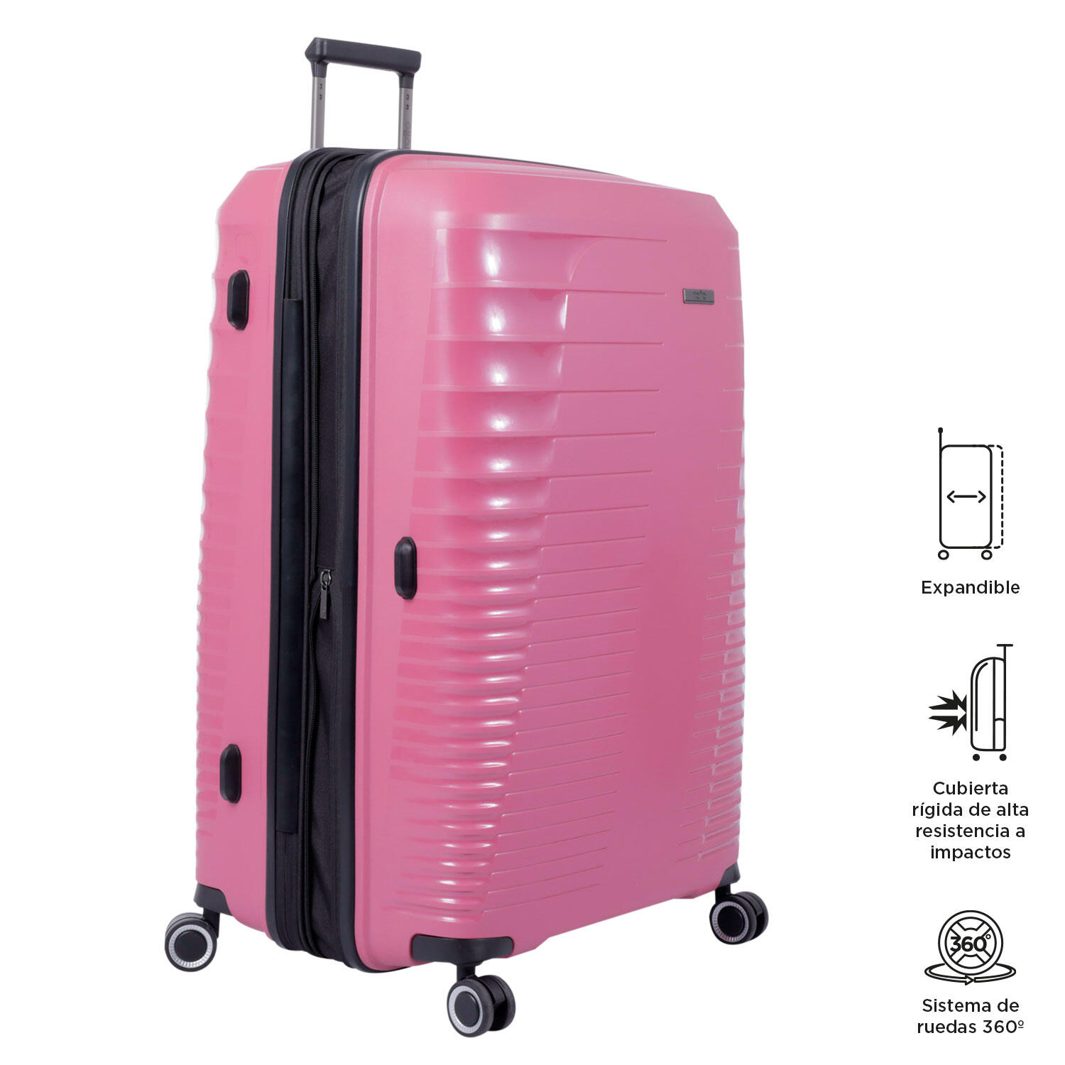 Totto Maleta grande Traveler Deco Rose Polipropileno 51.5 x 76.5 x 35.5 cm 4/5