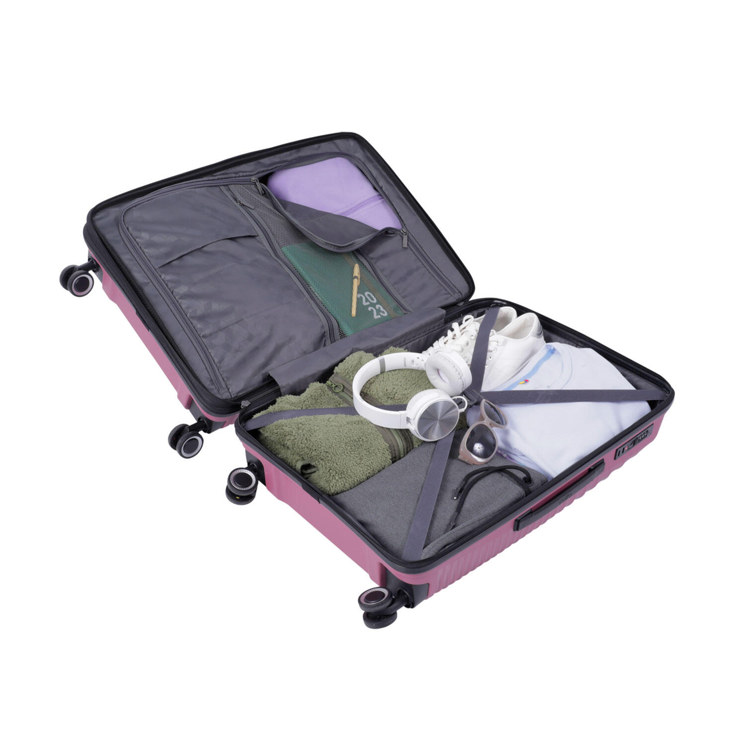 Totto Maleta mediana Traveler Deco Rose Polipropileno 45.5 x 66 x 31.5 cm 3/5