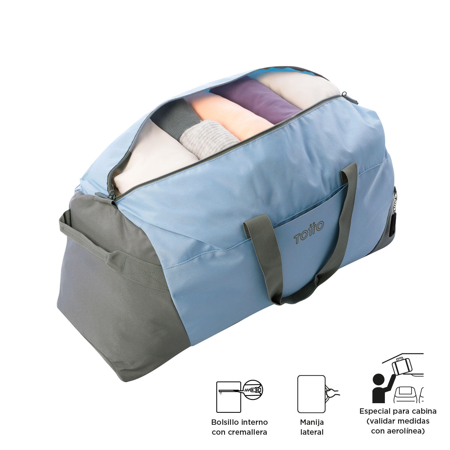 Totto Bolsa deporte Active Pro Angel Falls Poliéster reciclado 65 x 35 x 25 cm 4/5