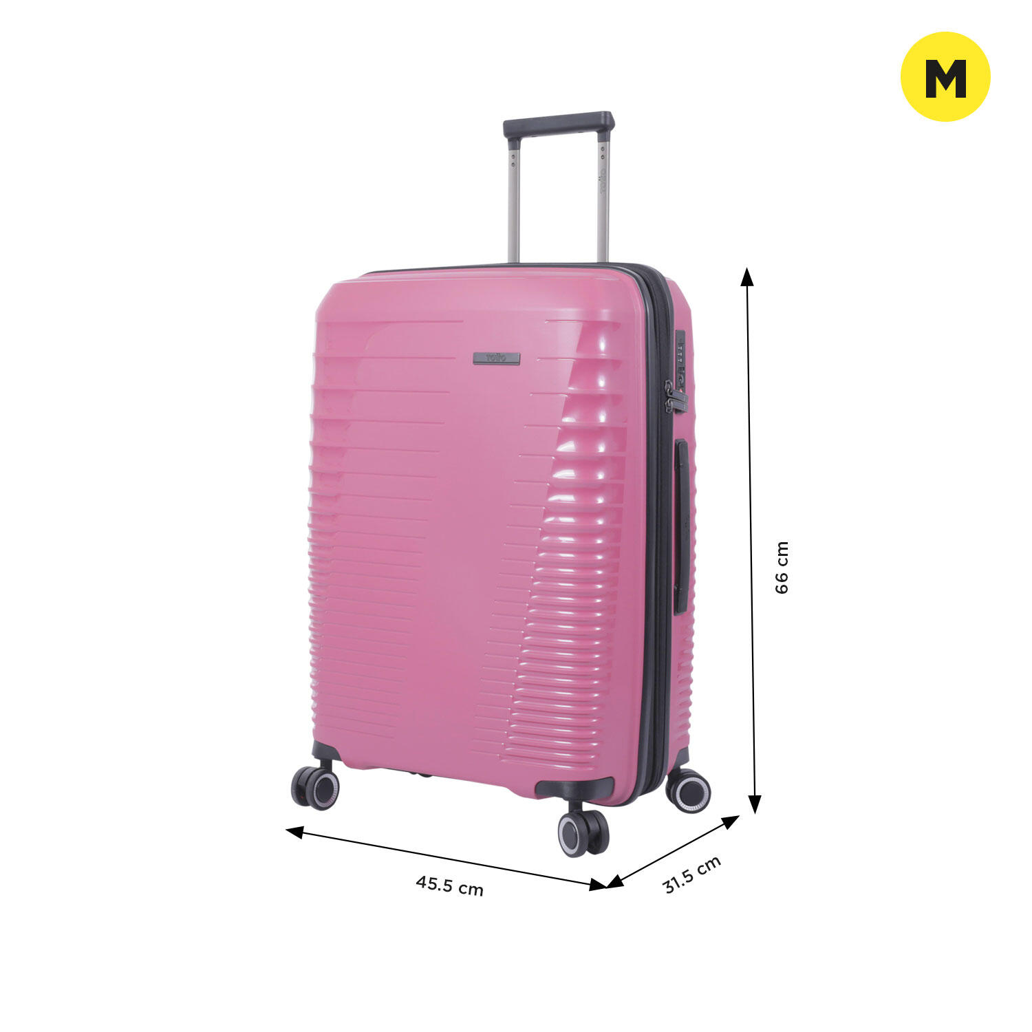 Totto Maleta mediana Traveler Deco Rose Polipropileno 45.5 x 66 x 31.5 cm 2/5