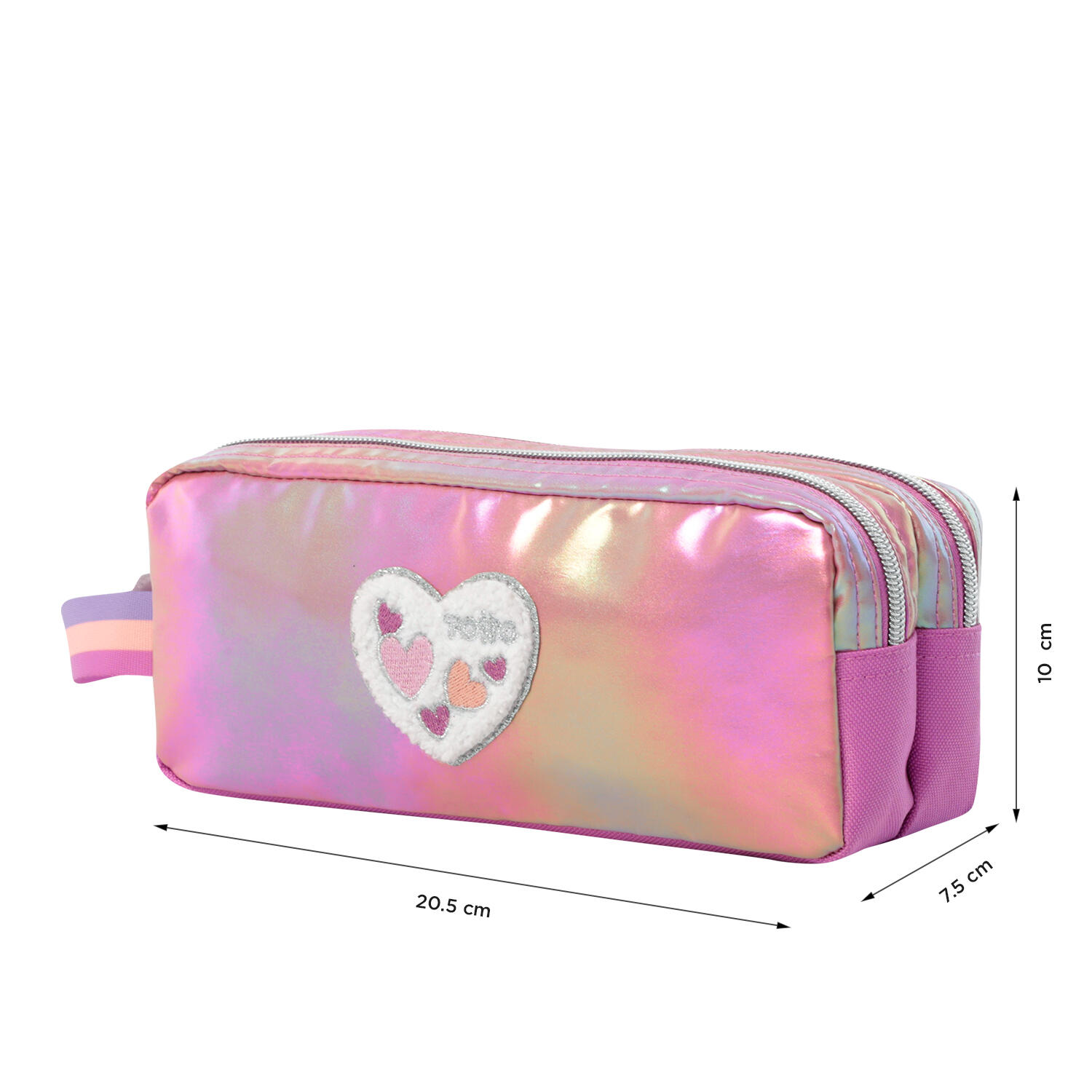Totto Estuche infantil Glowy Rosa Poliéster 20.5 x 10 x 7.5 cm 2/4