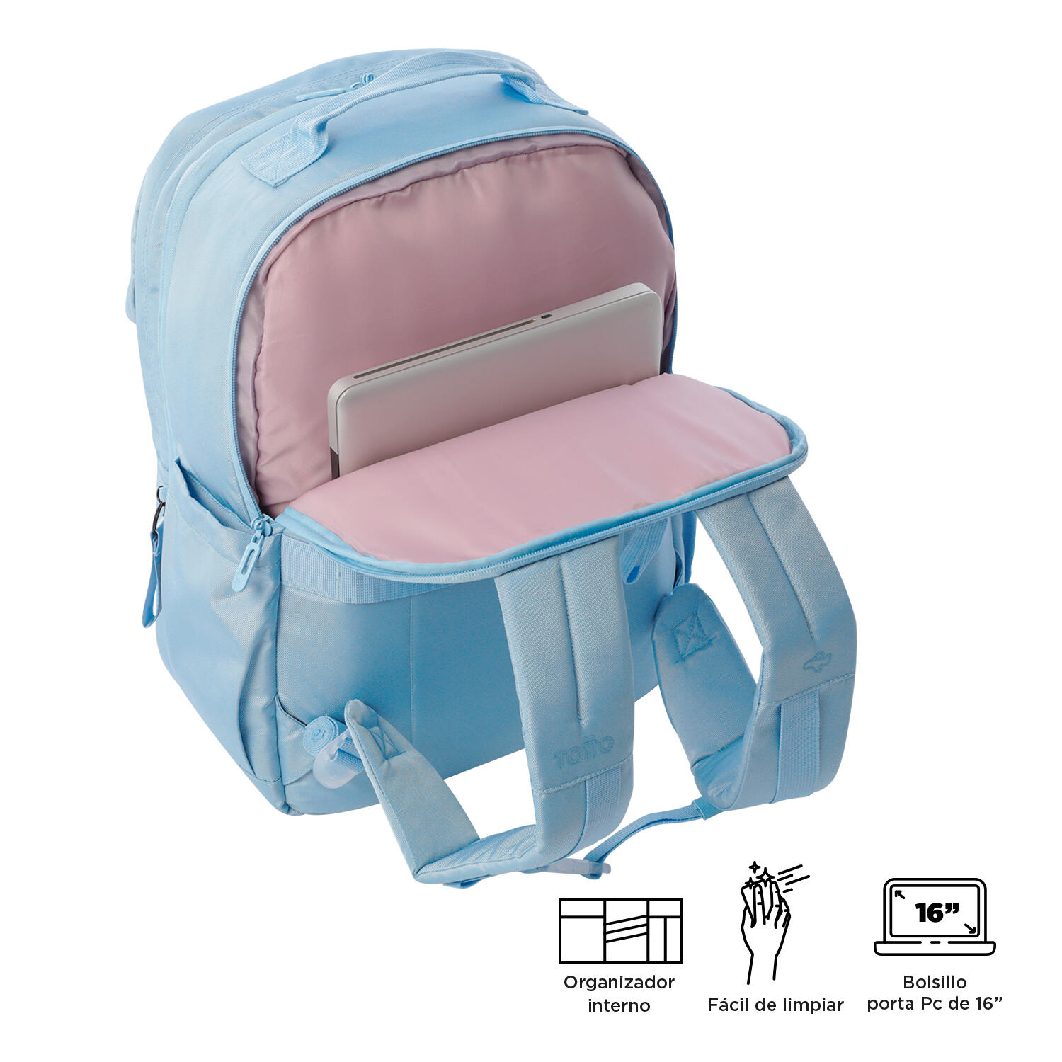Totto Mochila viaje Elan Travel Angel Falls Poliéster 32 x 44 x 21.5 cm 5/5