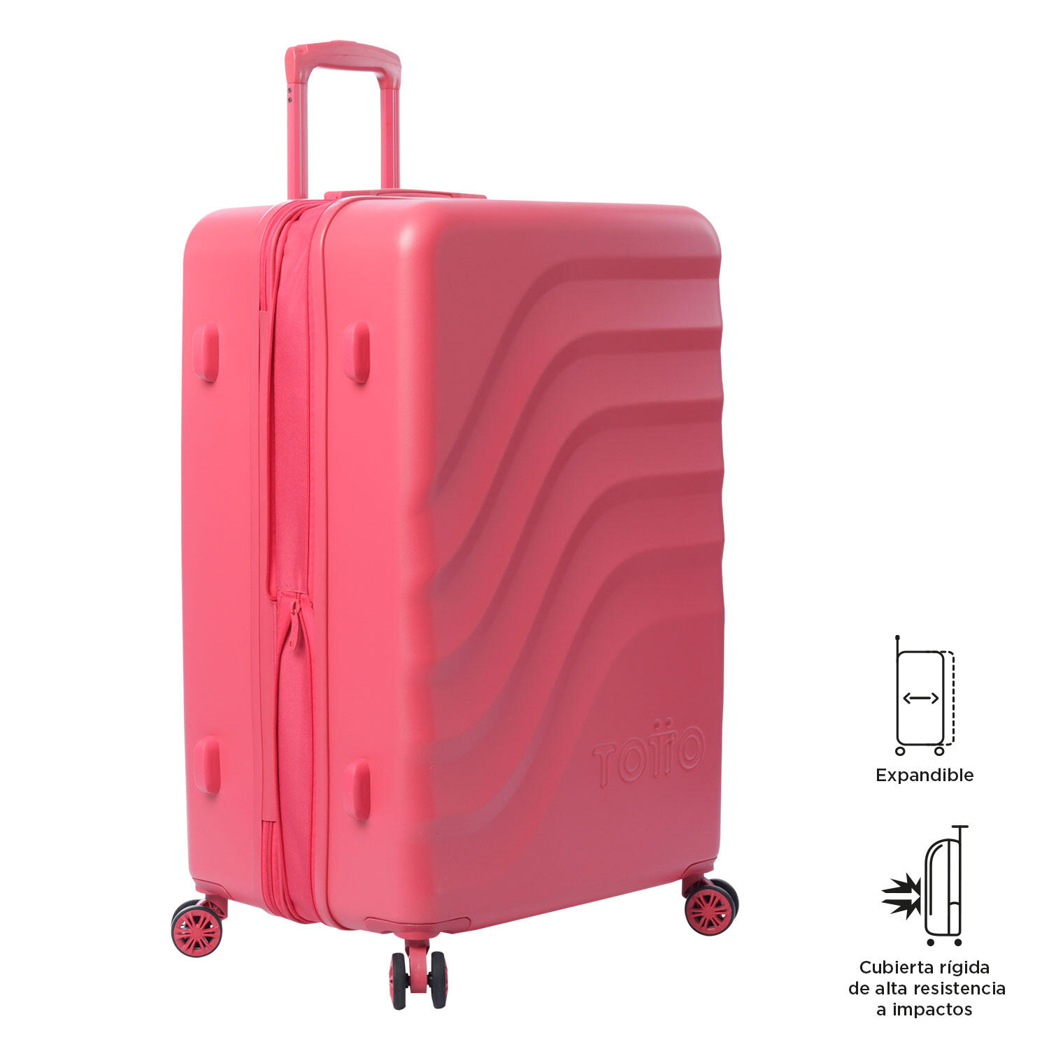 Totto Maleta grande Bazy+ Expandible Claret Red Policarbonato 50 x 79 x 30.5 cm 4/5