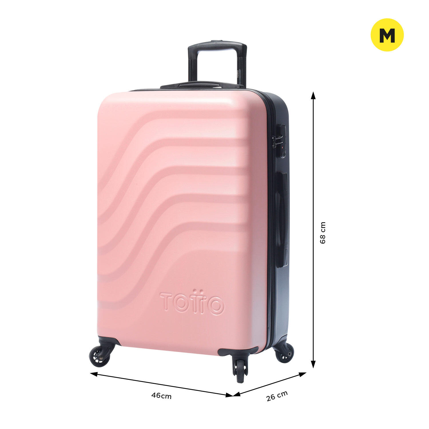 Totto Maleta mediana Bazy Peachskin Poliéster 46 x68 x26 cm 2/5