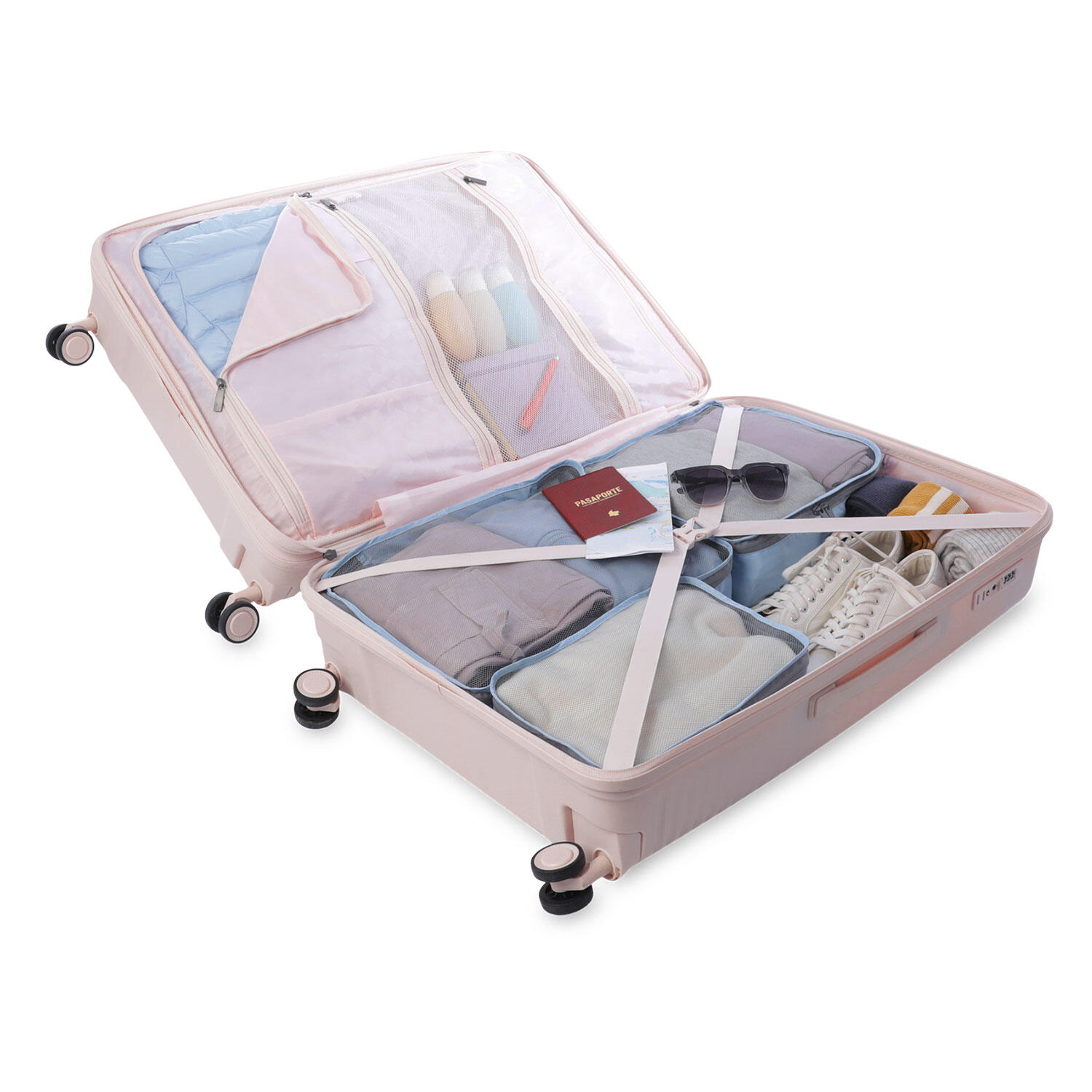 Totto Maleta grande Traveler Rosa Polipropileno 51.5 x76.5 x 35.5 cm 4/5