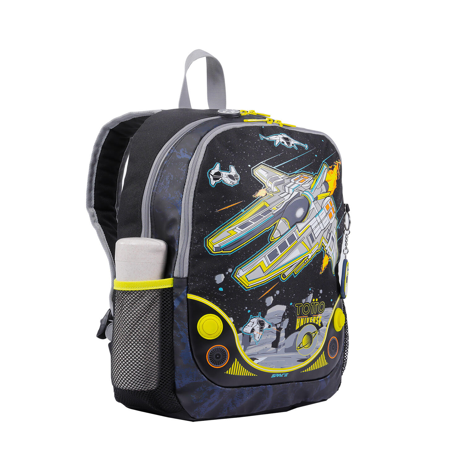 Totto Mochila escolar Spacesh Negro Poliéster 30.5 x 40 x 12.5 cm 4/5