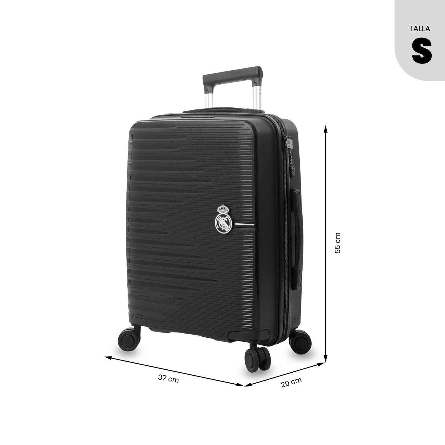 Totto Maleta de cabina Real Madrid Negro Poliéster 35.5 x 47 x 21.5 cm 4/5