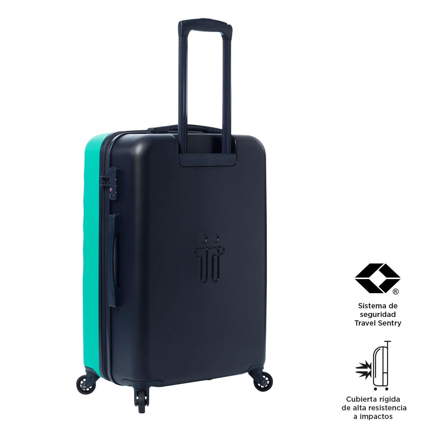 Totto Maleta mediana Bazy Turquoise Policarbonato 46 x 68 x 26 cm 4/5