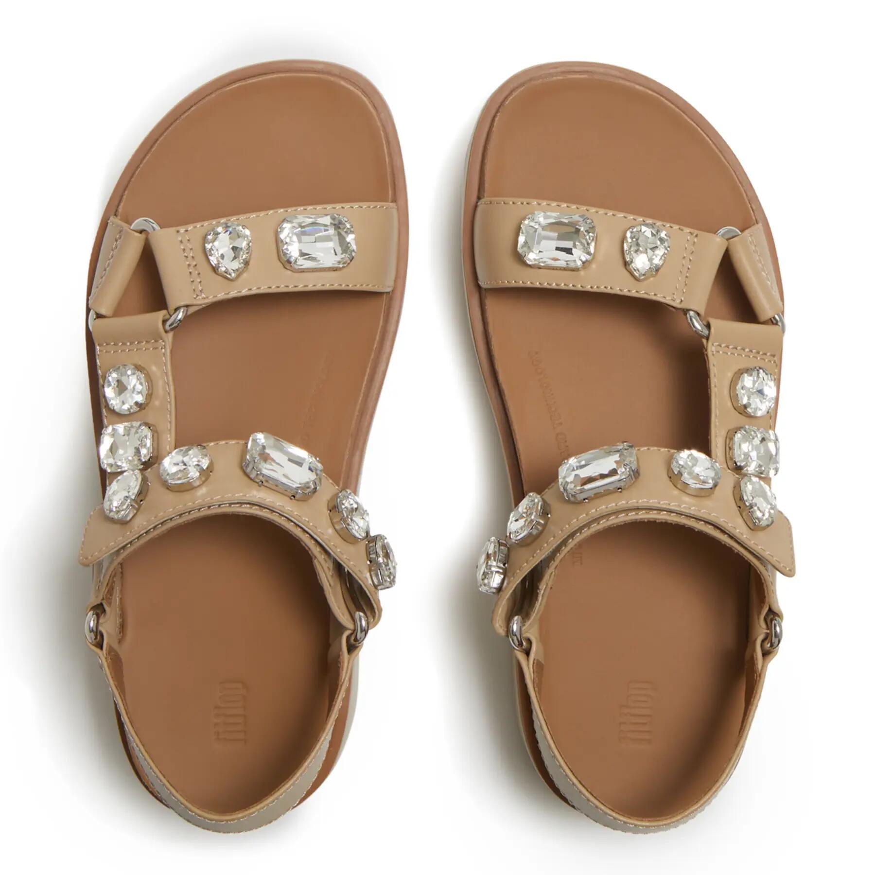 Sandalias de cuña para mujer FitFlop Gen-FF Max Ultra-Jewel 3/7