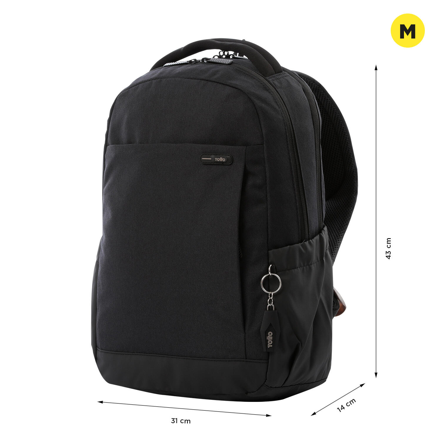 Totto Mochila ejecutiva Deleg 2.0 Black Poliéster 31 x 43 x 14 cm 2/5