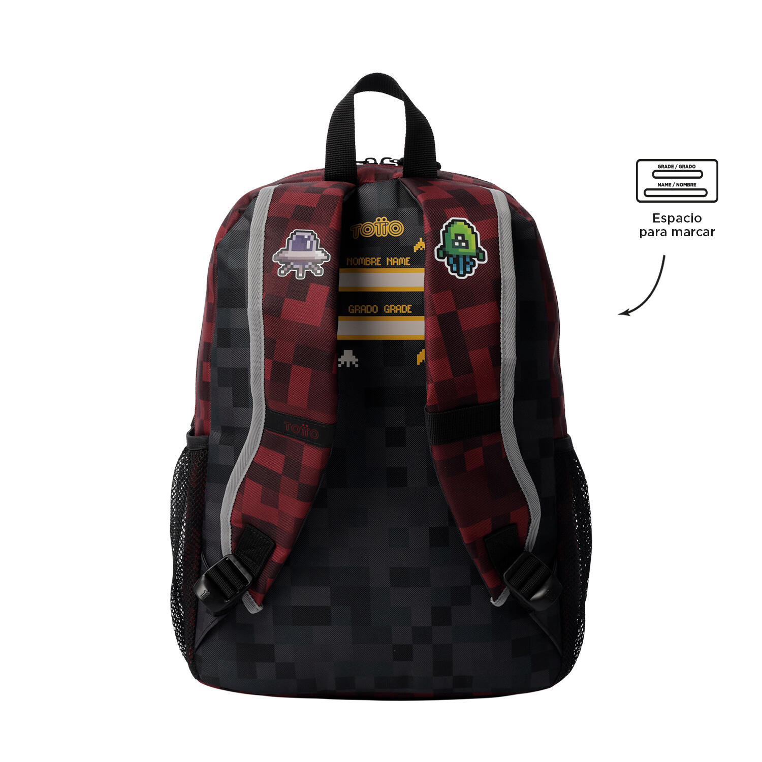 Totto Mochila infantil Digibot Rojo Poliéster 29 x 40.5 x 11 cm 4/5