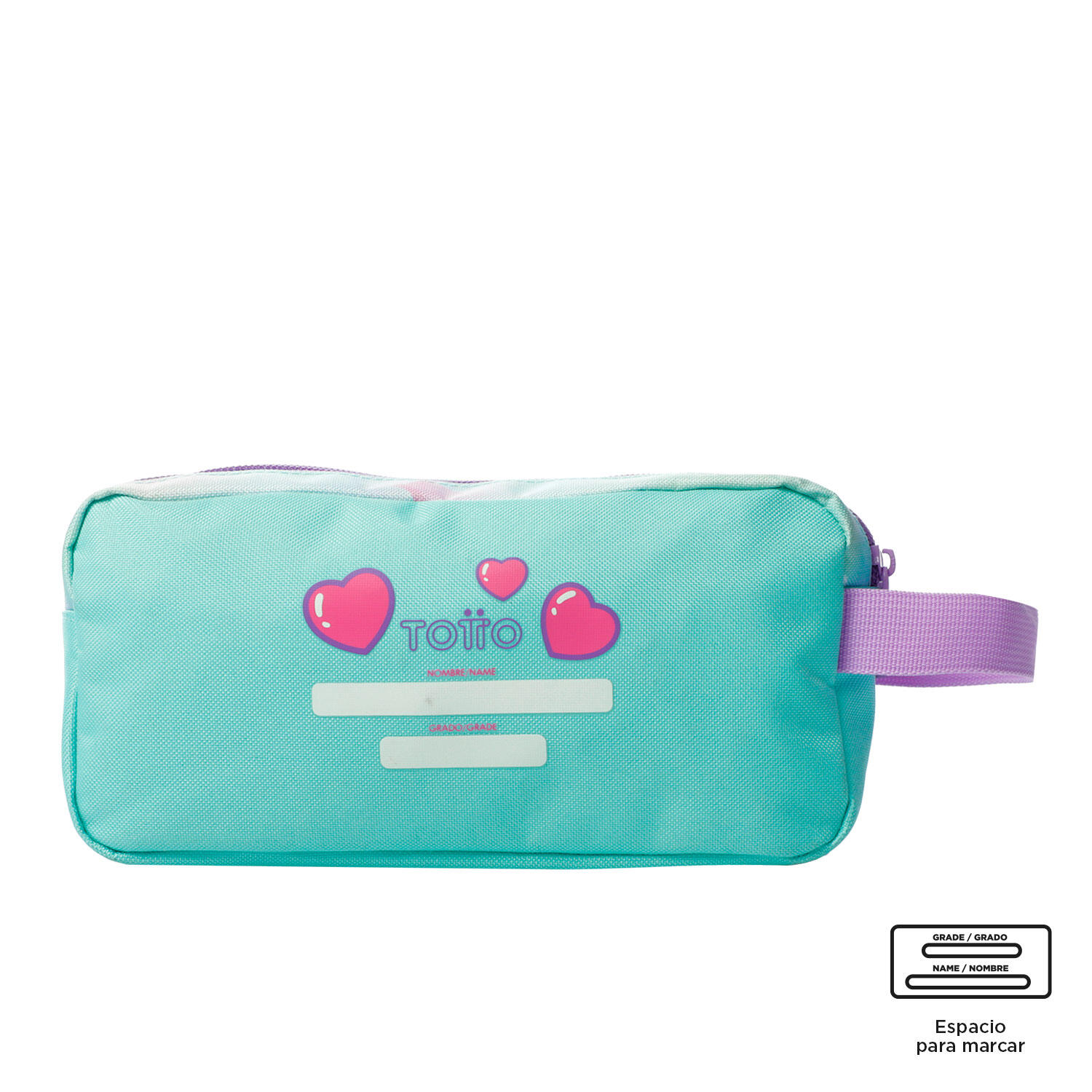 Totto Estuche infantil Sweet Heart Azul Poliéster 24 x 12 x 8.5 cm 4/4