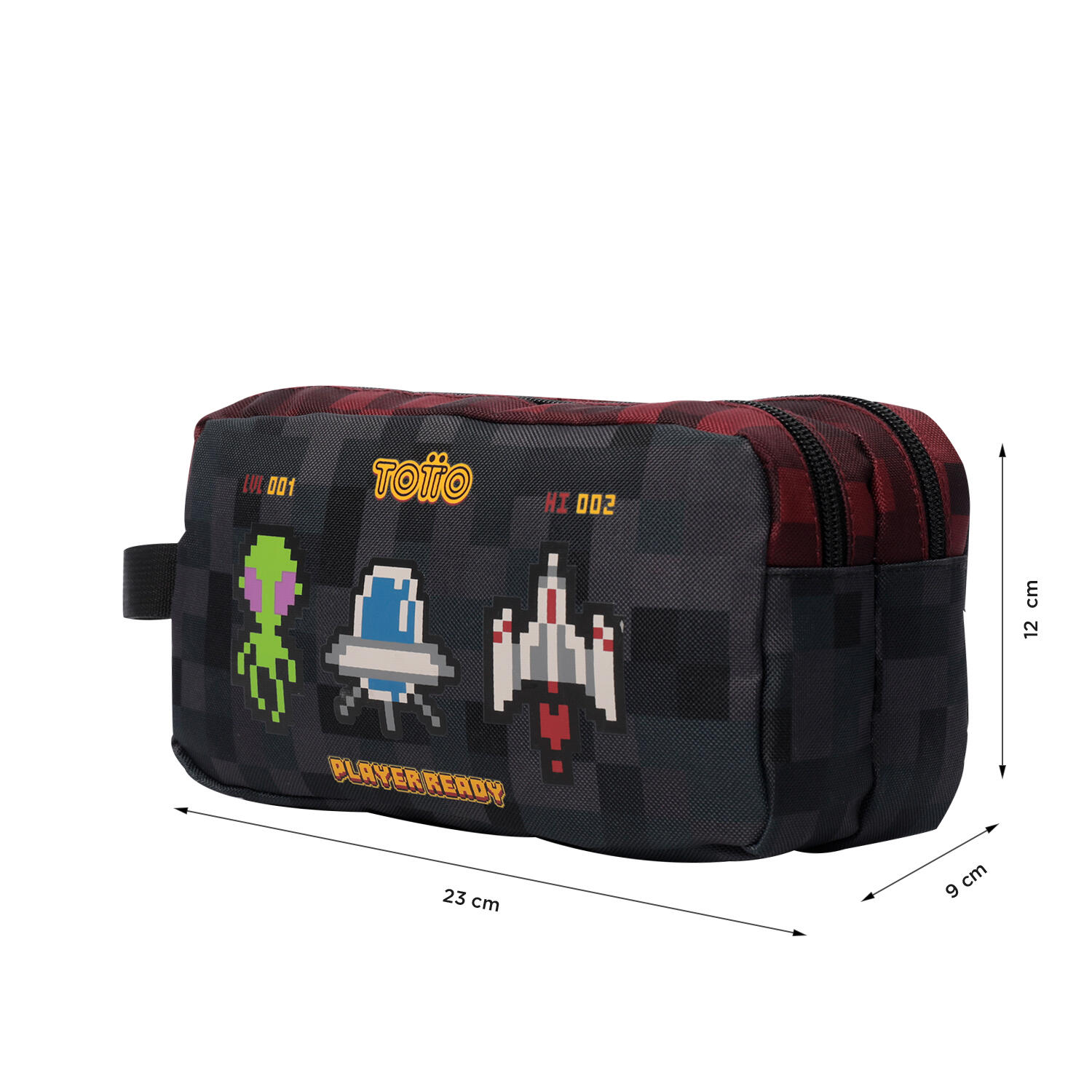 Totto Estuche infantil Digibot Rojo Poliéster 23 x 12 x 9 cm 2/4