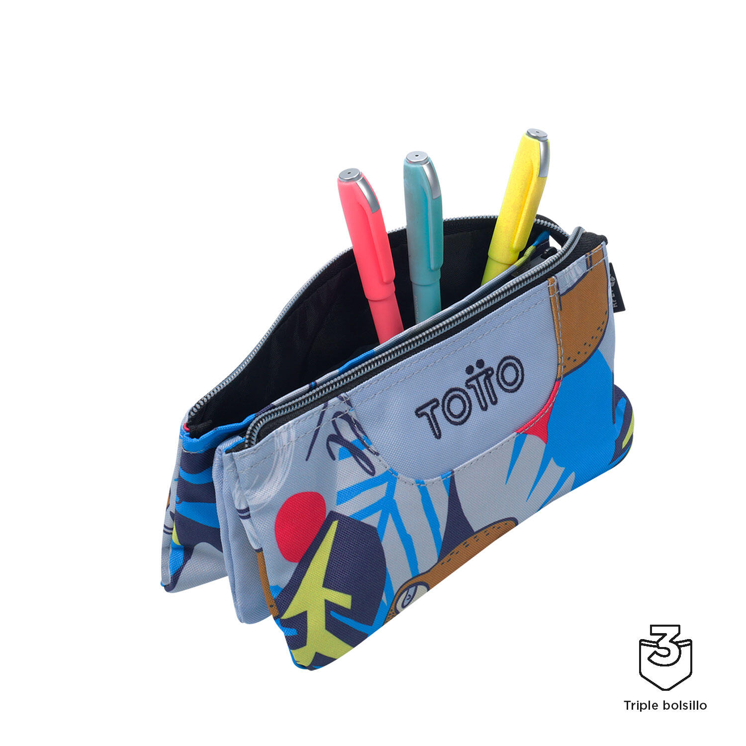 Totto Estuche escolar Tablero Lazel Poliéster reciclado 22 x 11 x 3.5 cm 3/4