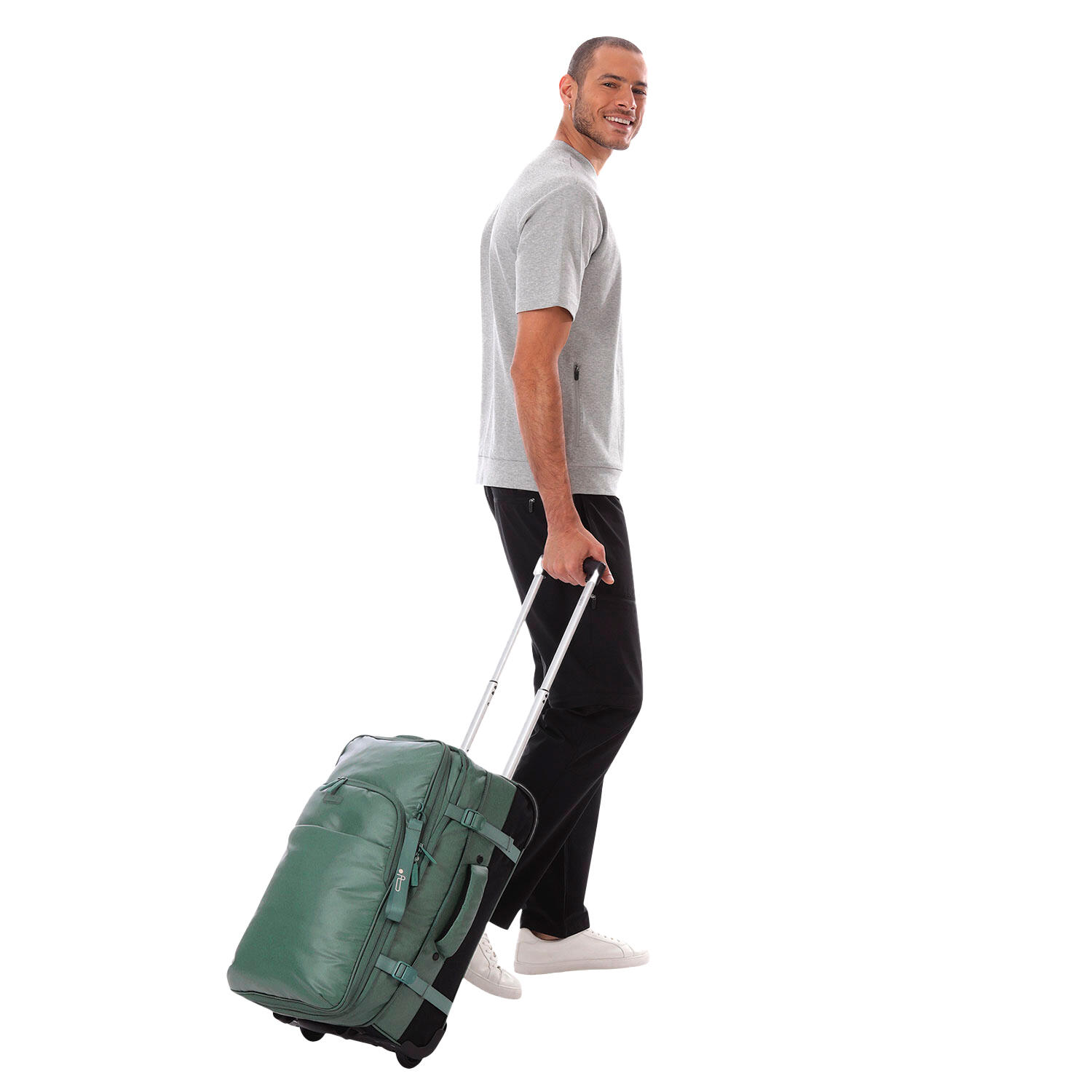 Totto Maleta de cabina Trip S Silver Pine Poliéster 34.5 x57 x23 cm 2/5