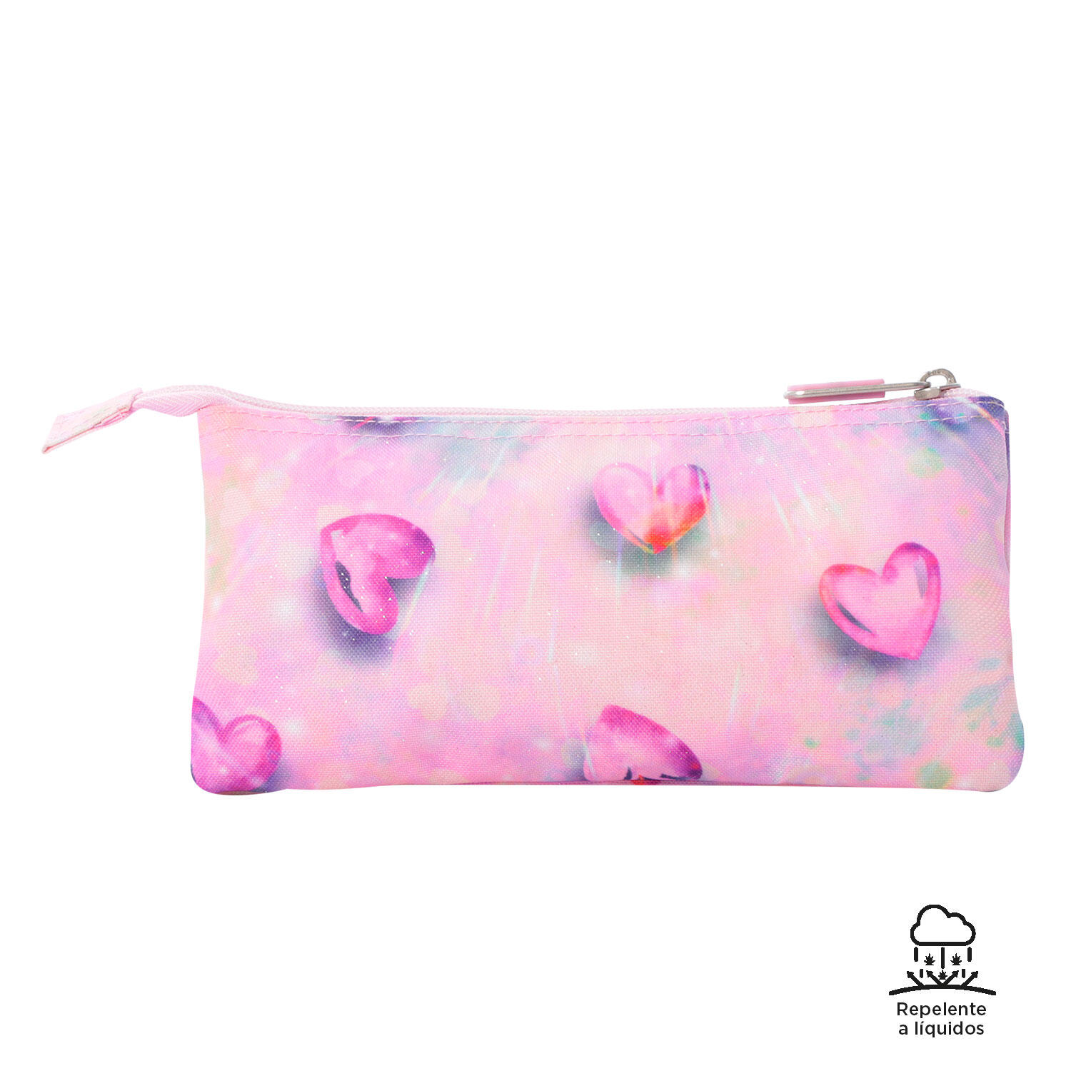 Totto Estuche escolar Tablero Shiny Heart Poliéster reciclado 22 x 11 x 3.5 cm 4/4