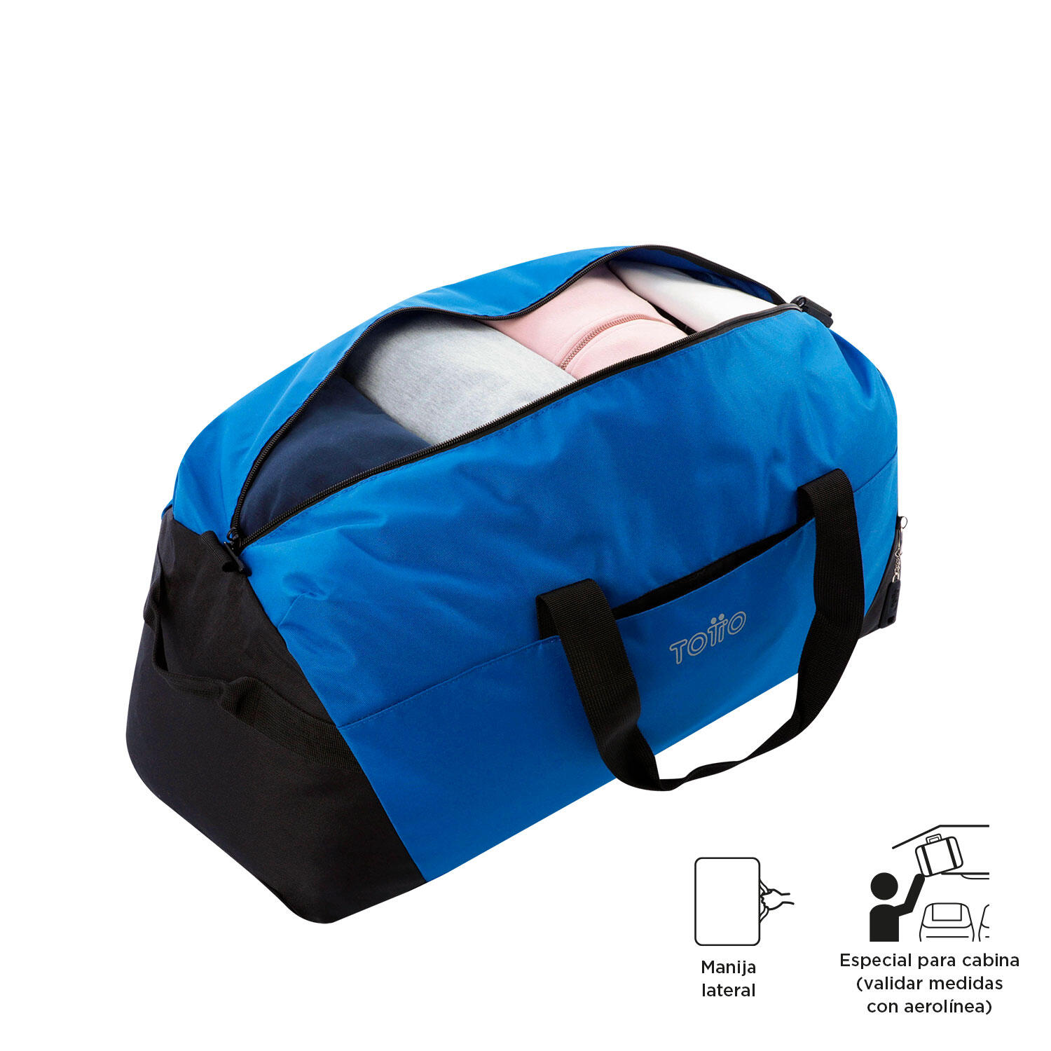 Totto Bolsa deporte Active Pro Snorkel Blue Poliéster 75 x 35 x 26 cm 3/4