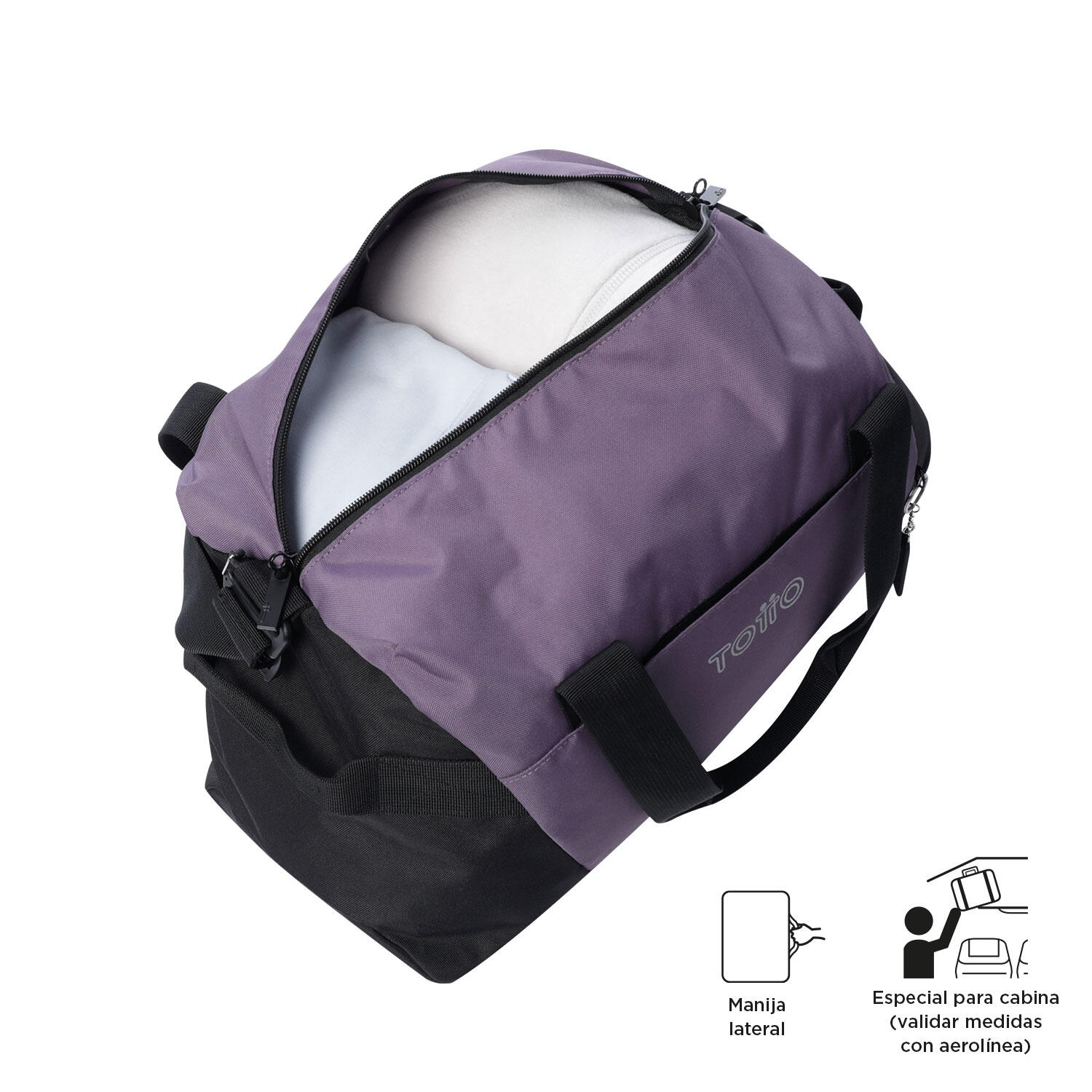 Totto Bolsa deporte Active Pro Montana Grape Poliéster 40 x 25 x 20 cm 3/4