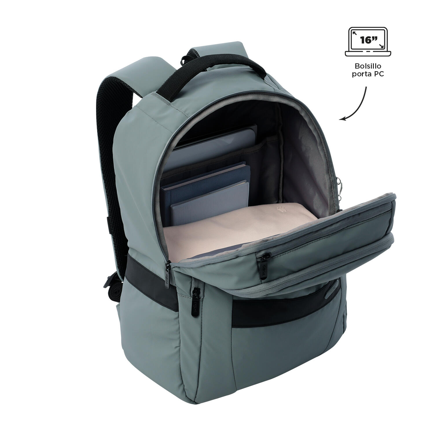 Totto Mochila urbana Wivetto 2.0 Monument Poliéster 30 x 44 x 18 cm 5/5