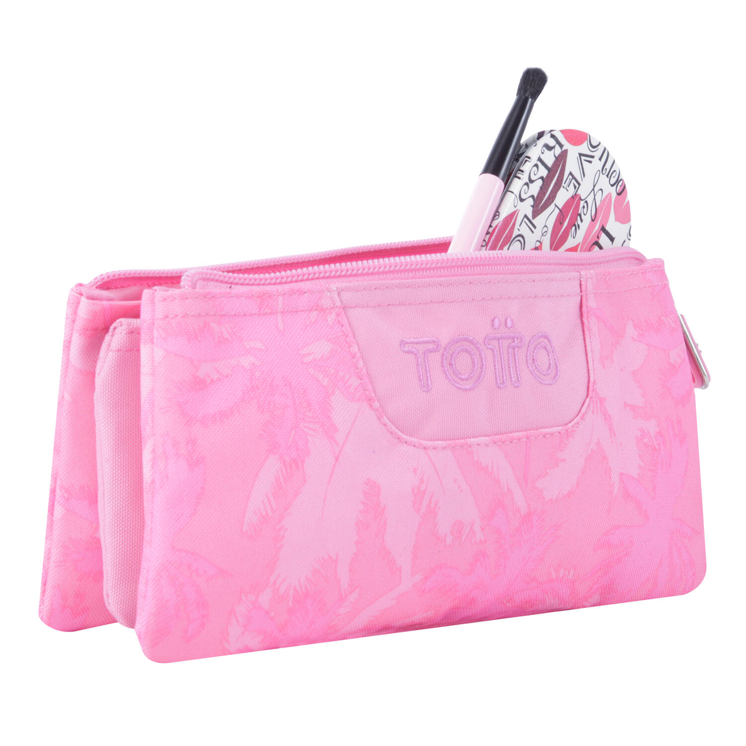 Totto Estuche escolar Tablero Palmeras rosas Poliéster 22 x 11 x 3.5 cm 4/4