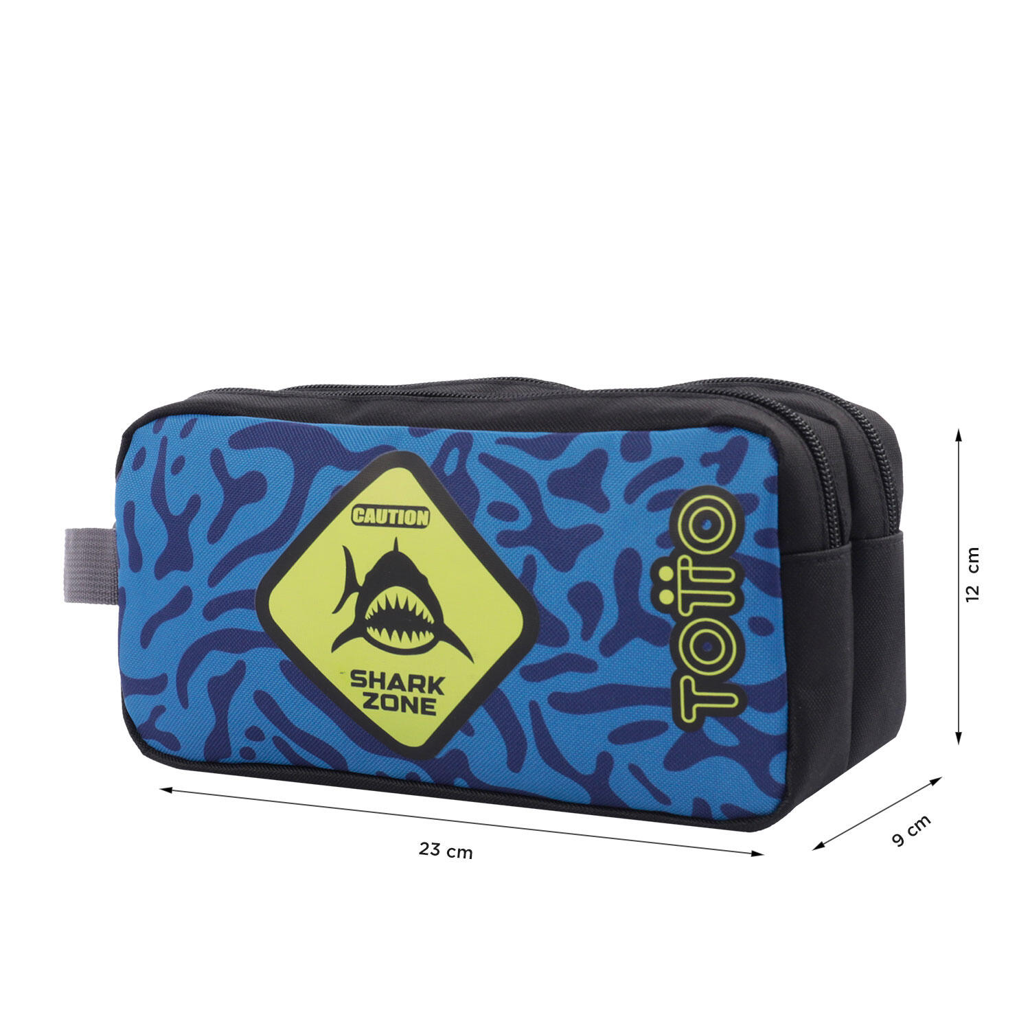 Totto Estuche infantil Shark Azul Poliéster 23 x 12 x 9 cm 2/4