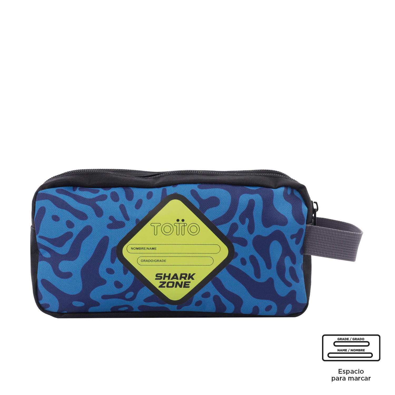 Totto Estuche infantil Shark Azul Poliéster 23 x 12 x 9 cm 4/4
