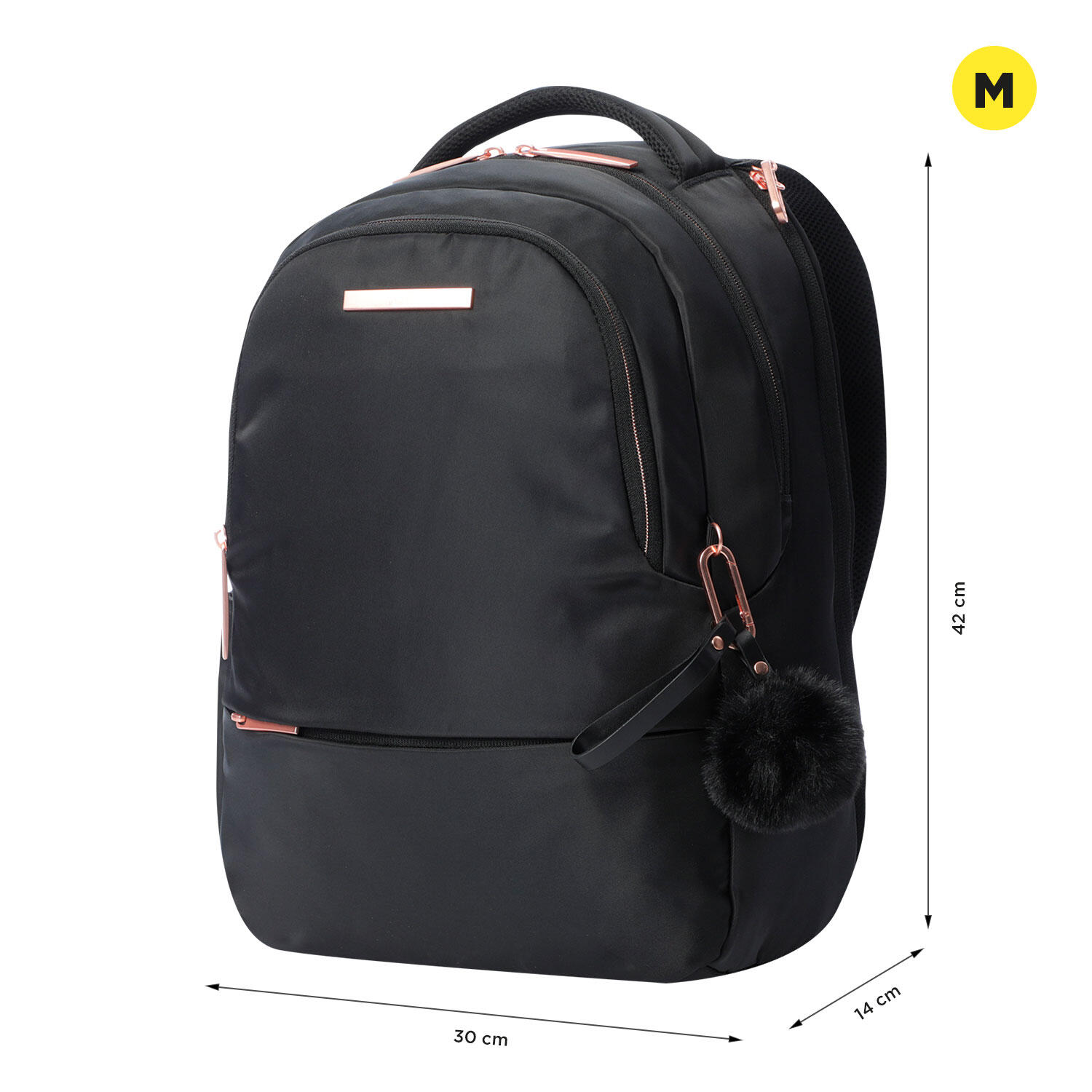 Totto Mochila ejecutiva Adelaide 2.0 Black Poliéster 30 x 42 x 14 cm 2/5