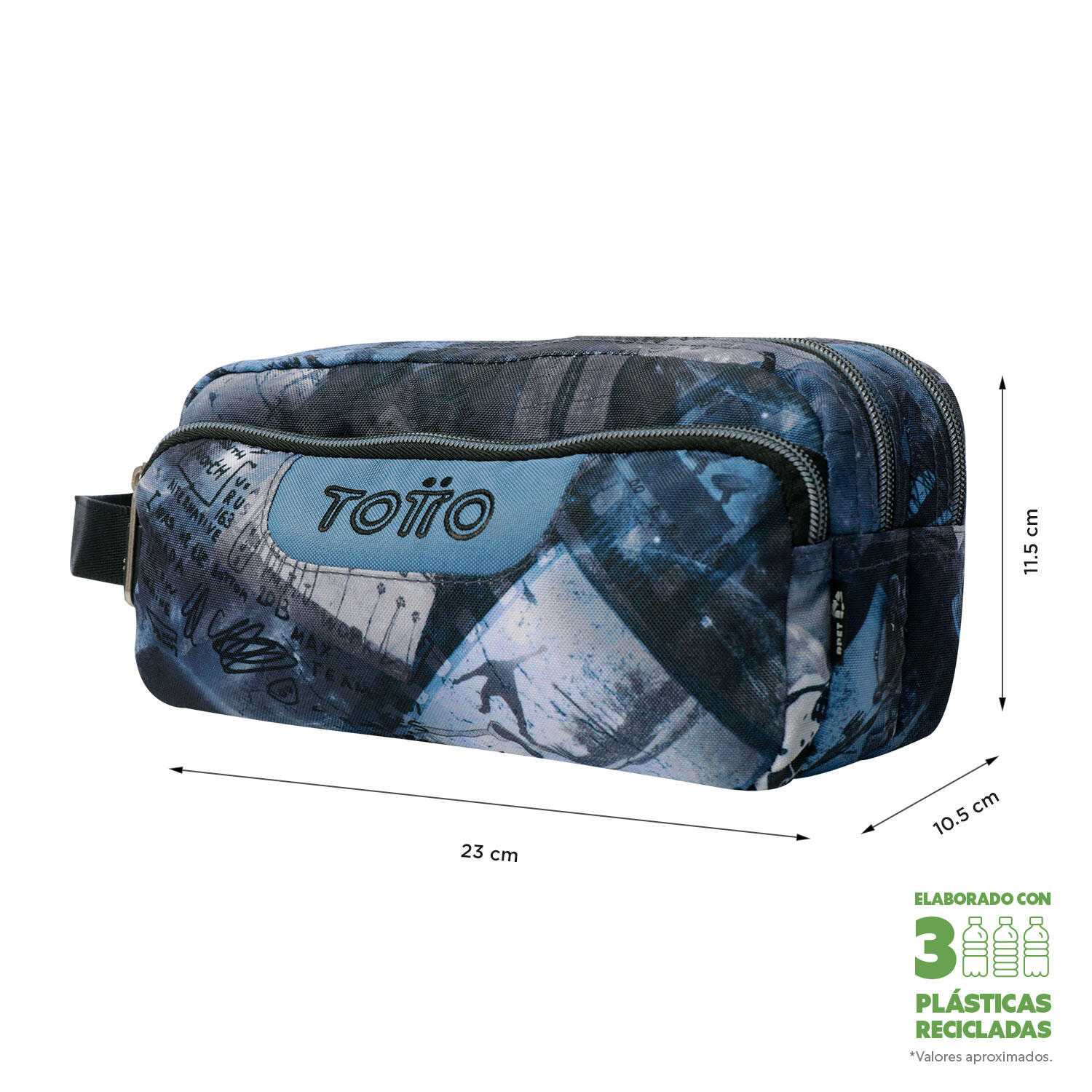 Totto Estuche escolar Agapec Film Poliéster reciclado 23 x 11.5 x 10.5 cm 2/4