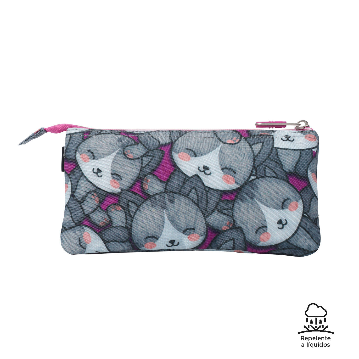 Totto Estuche escolar Tablero Kitten Rose Poliéster reciclado 22 x 11 x 3.5 cm 4/4