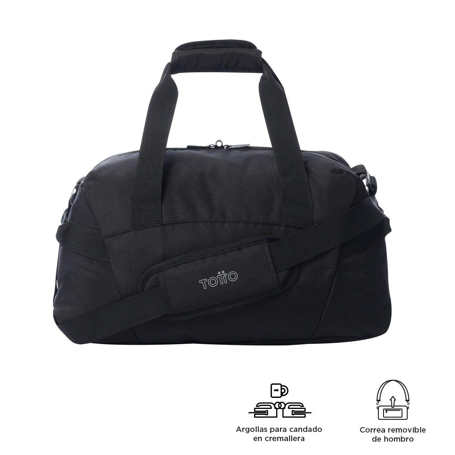 Totto Bolsa deporte Active Pro Negro Poliéster 40 x 25 x 20 cm 4/4