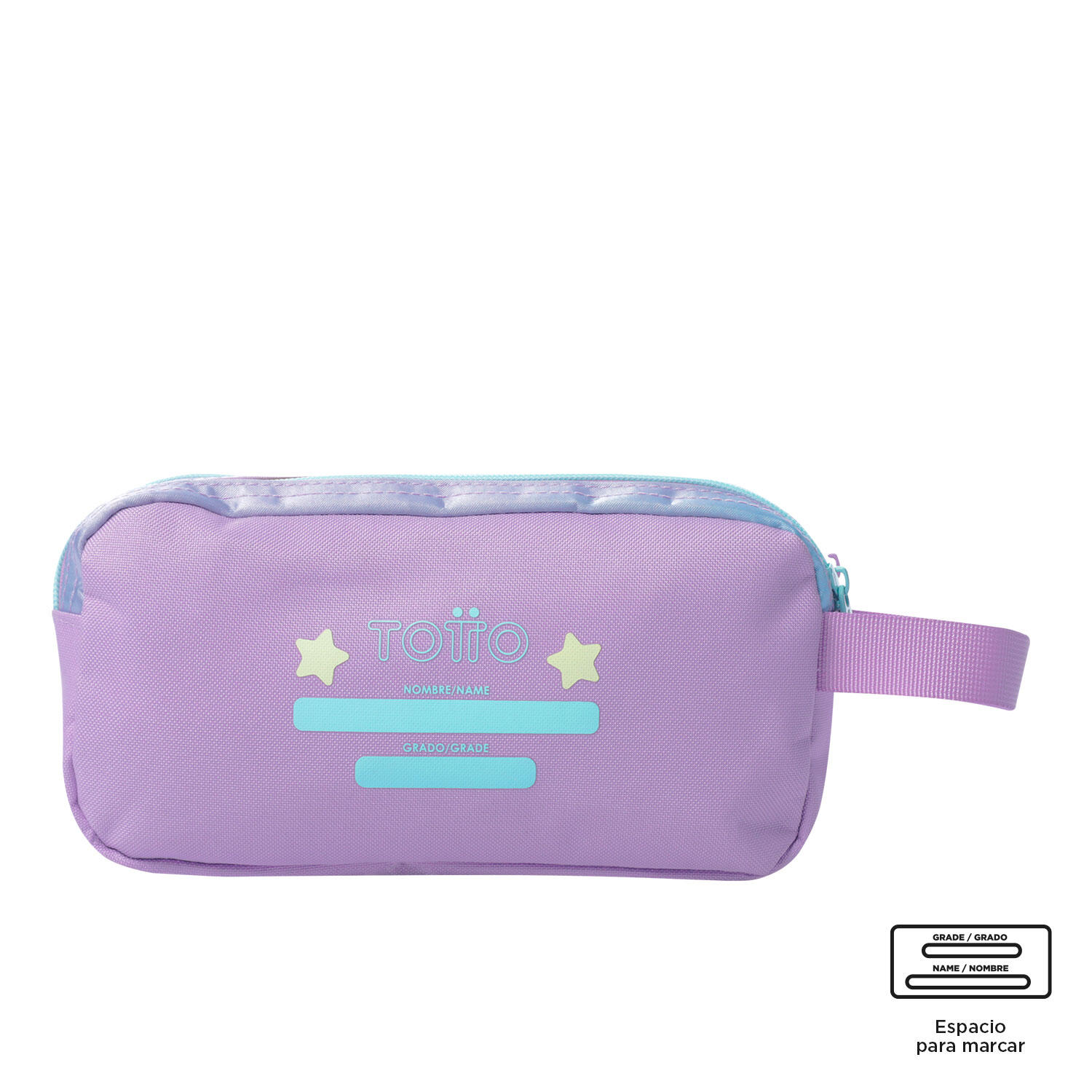 Totto Estuche infantil Friends Morado Poliéster 24 x 12 x 9 cm 4/4